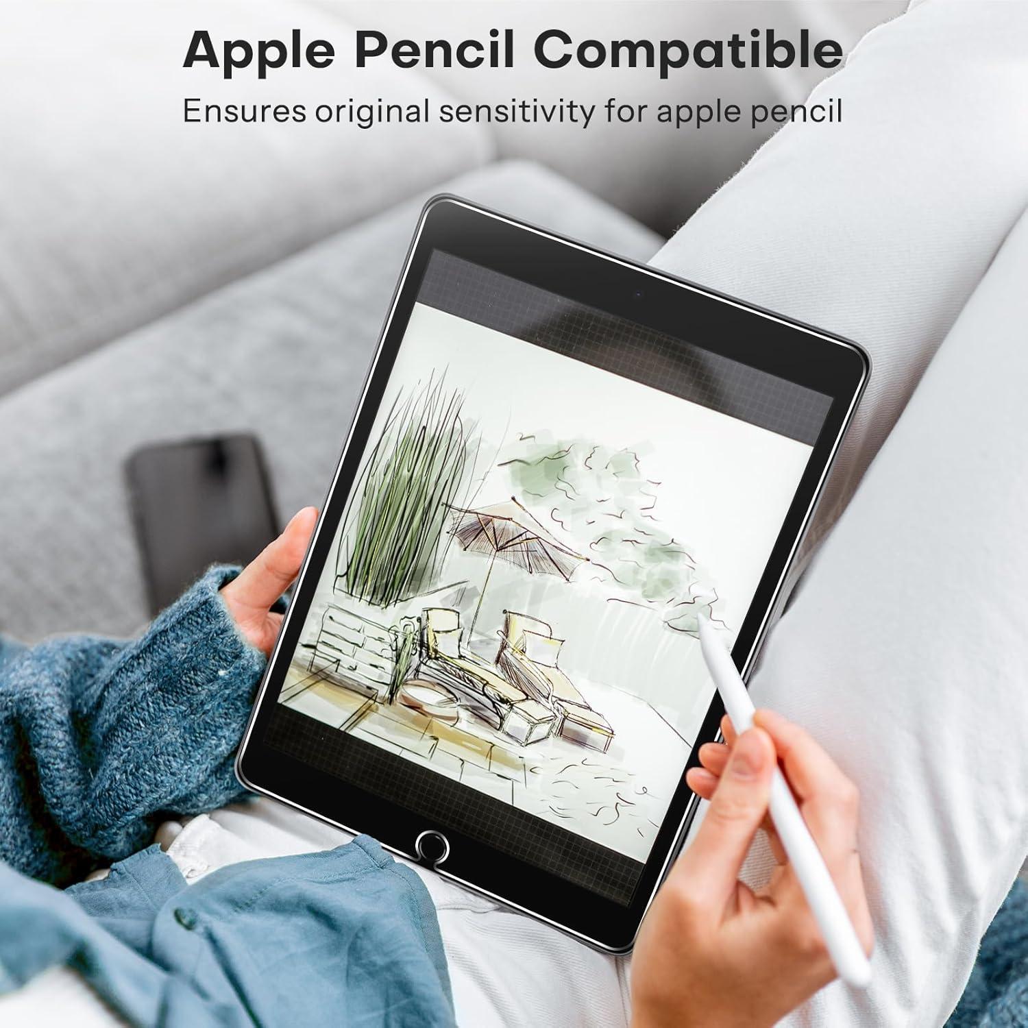 Protector de Pantalla OMOTON para iPad 10.2" (9na, 8va, 7ma Gen) Vidrio Templado