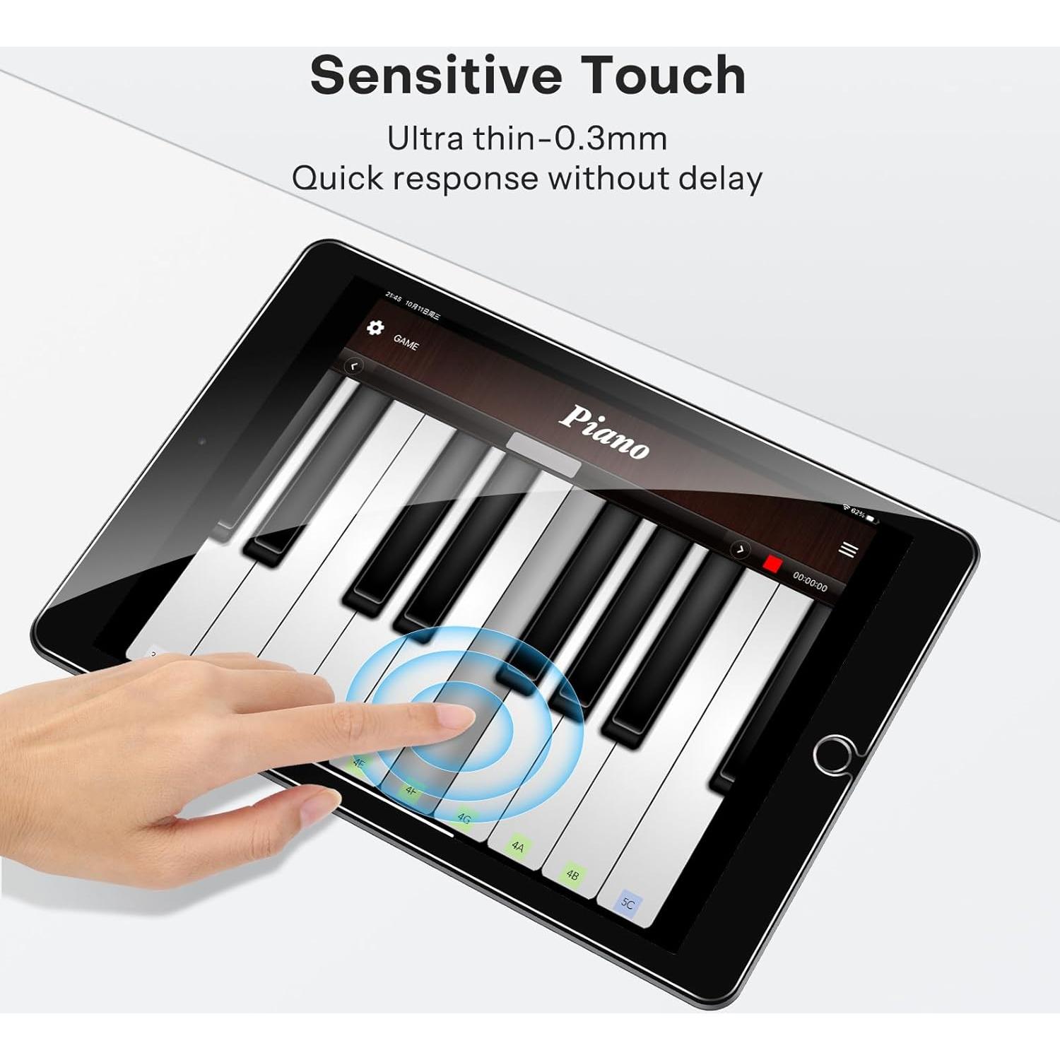 Protector de Pantalla OMOTON para iPad 10.2" (9na, 8va, 7ma Gen) Vidrio Templado