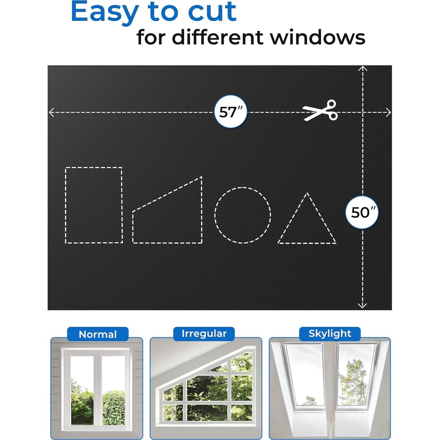 Cortinas Opacas Sumobaby 145x127cm con Cinta de Gancho - Negro