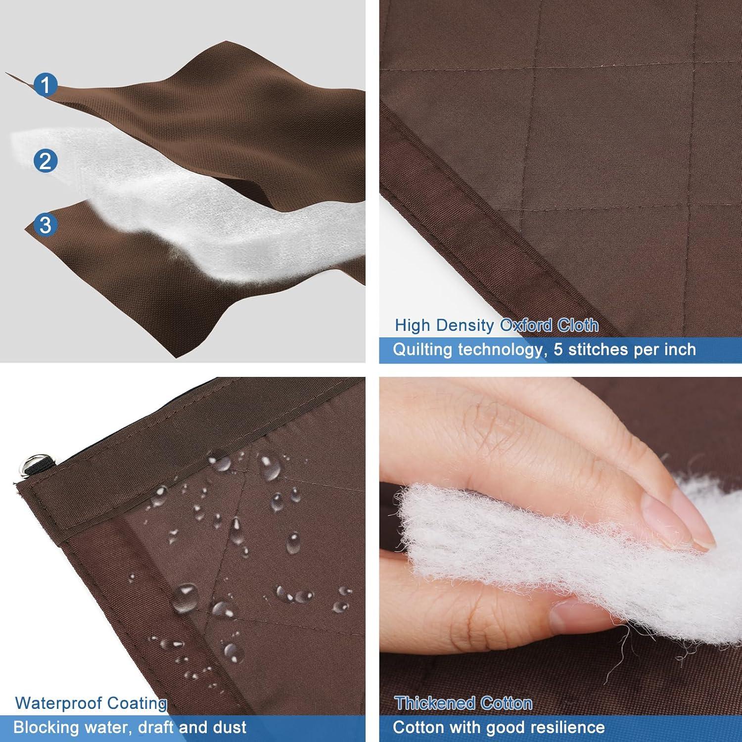 Cortina Térmica Aislante Augblinds 89x208 cm Marrón