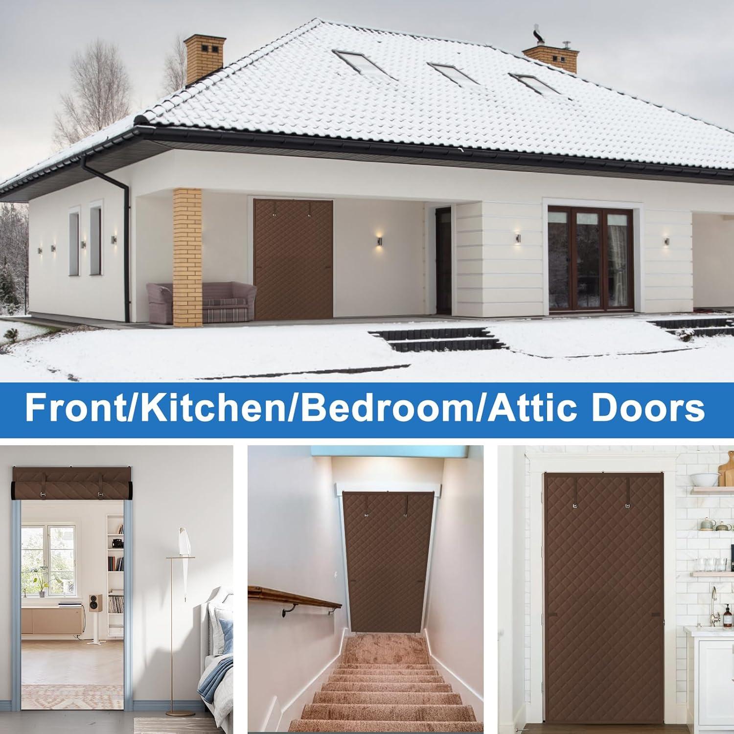 Cortina Térmica Aislante Augblinds 89x208 cm Marrón