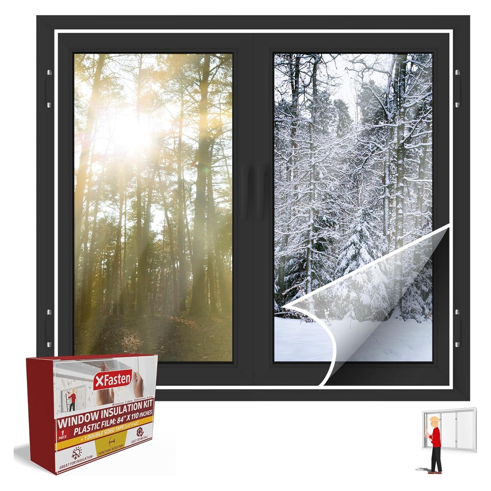 Kit de Aislamiento de Ventanas XFasten 213x279 cm Transparente