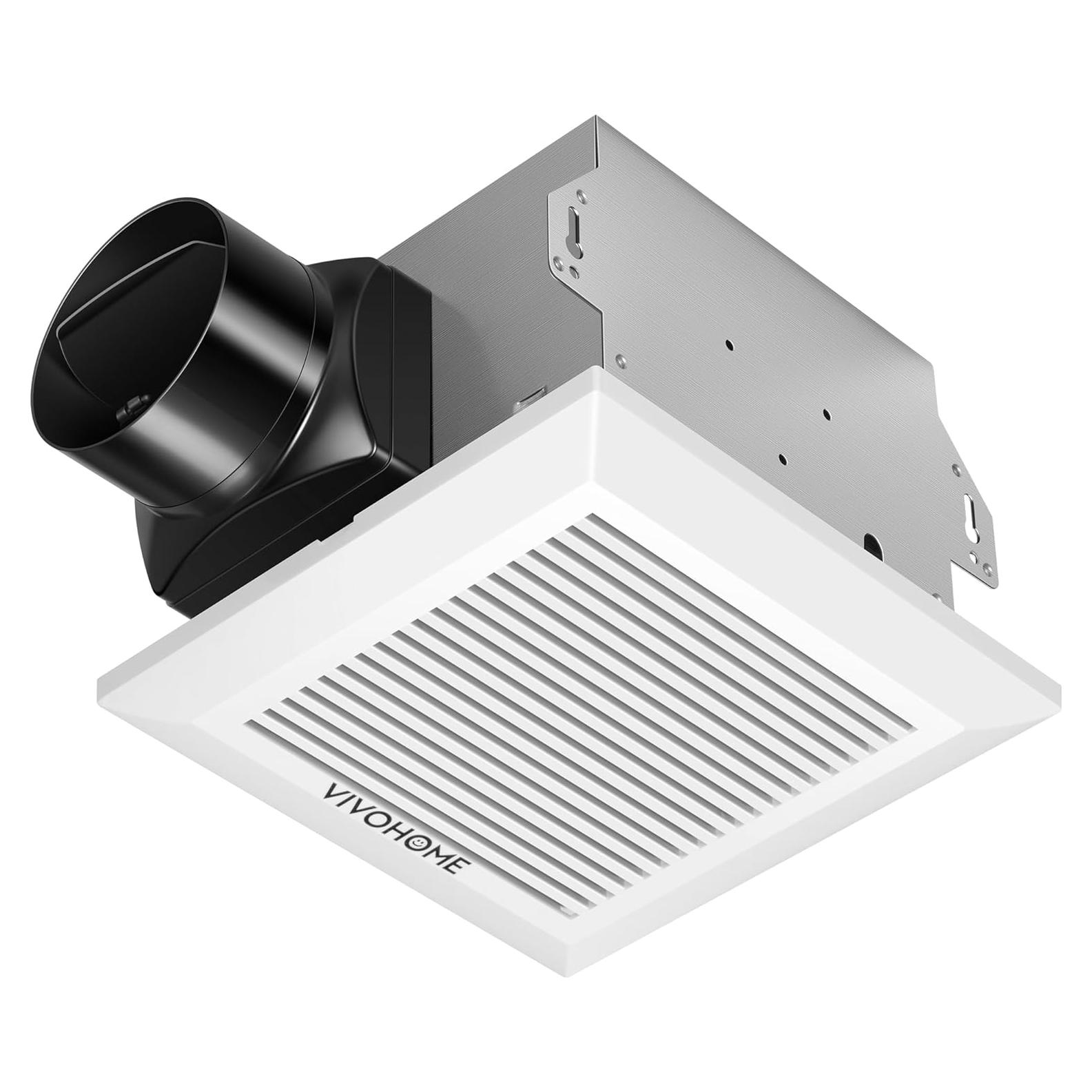 Ventilador Extractor de Baño VIVOHOME 80 CFM Blanco Silencioso