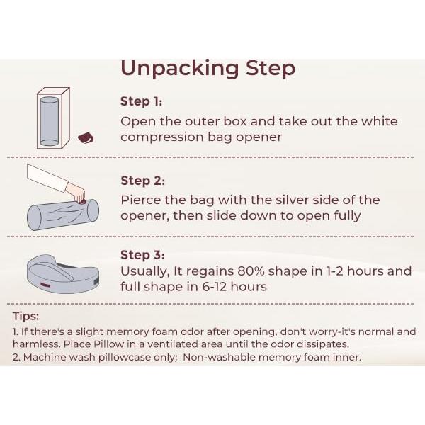 Almohada de Lactancia Momcozy Grande Espuma Viscoelástica Ergonomica