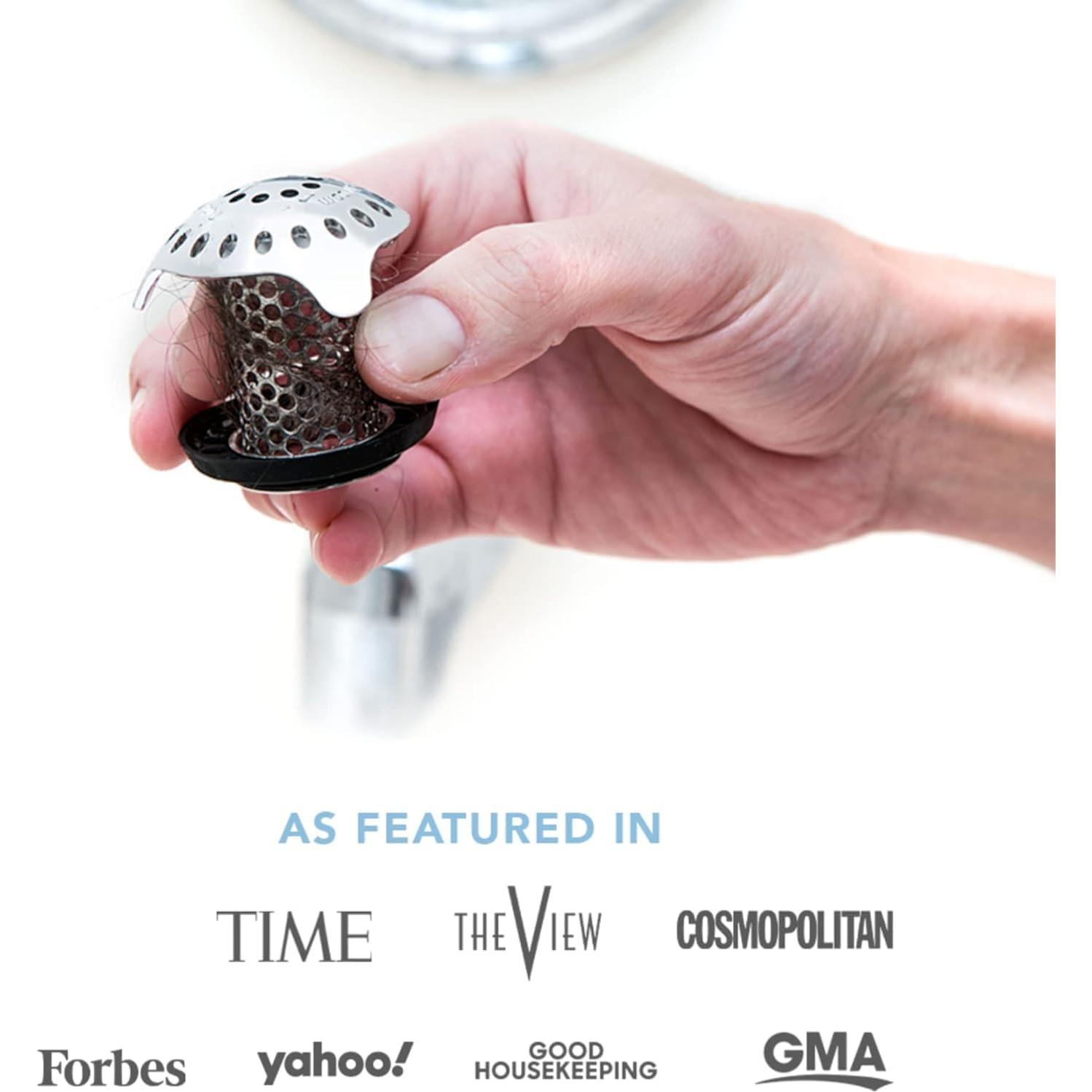 TubShroom Ultra Colador Drenaje Baño Acero Inoxidable Plata