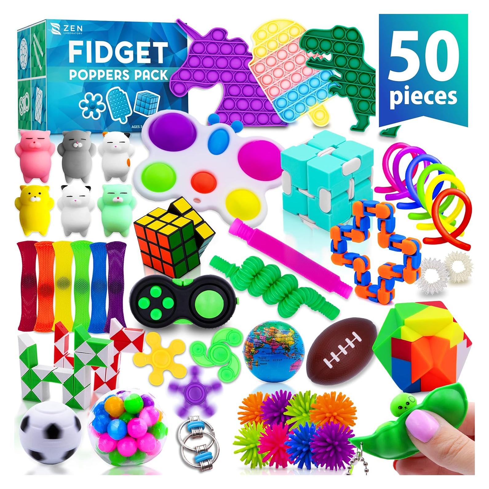 Paquete de 50 Juguetes Antiestrés Zen - Sensores para Niños