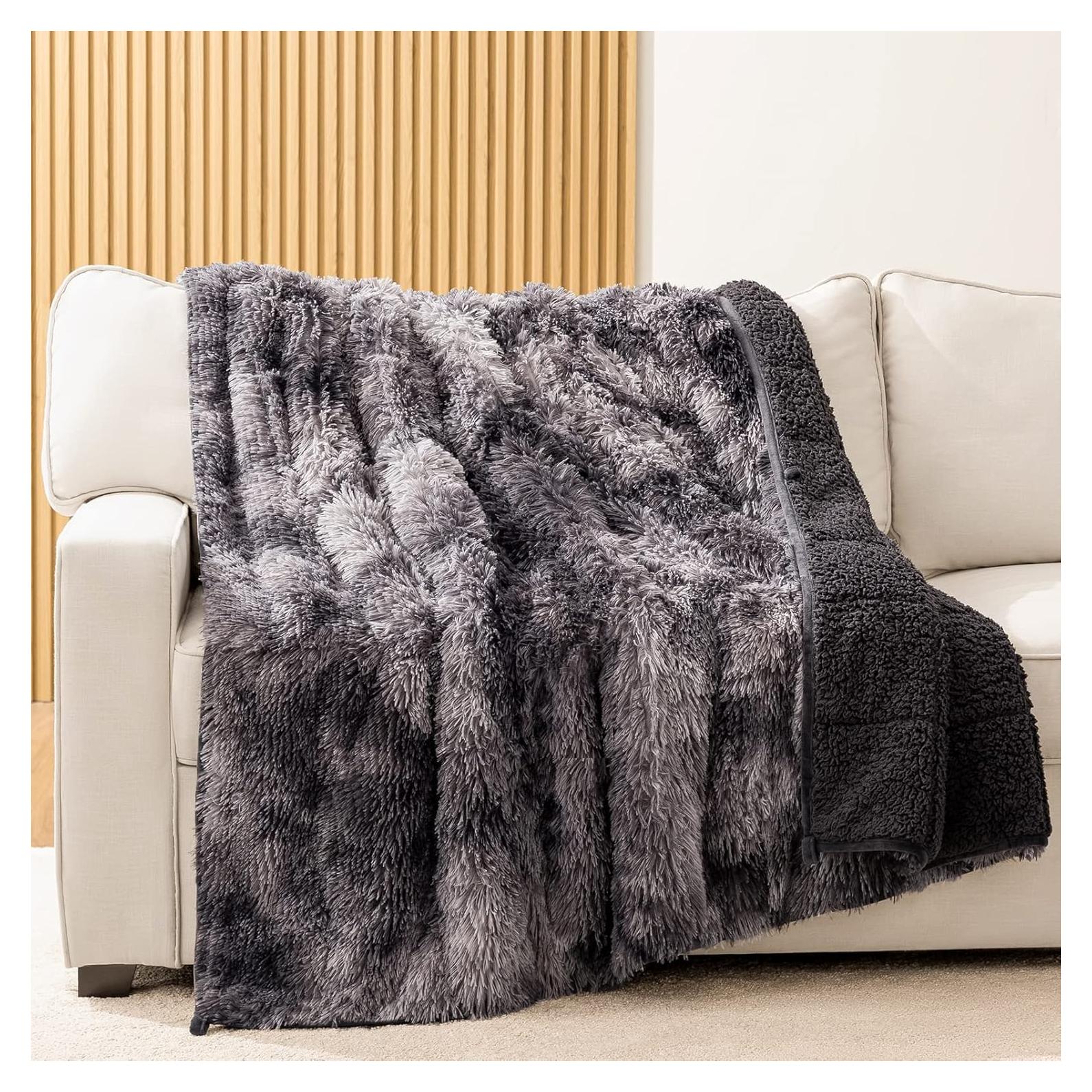 Manta con Peso HBlife Sherpa 127x152cm 4.5kg Niños Gris