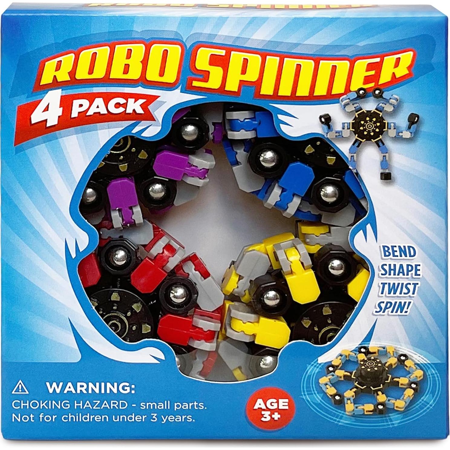 Spinner Antiestres Transformable Stomp Rocket - Paquete de 4