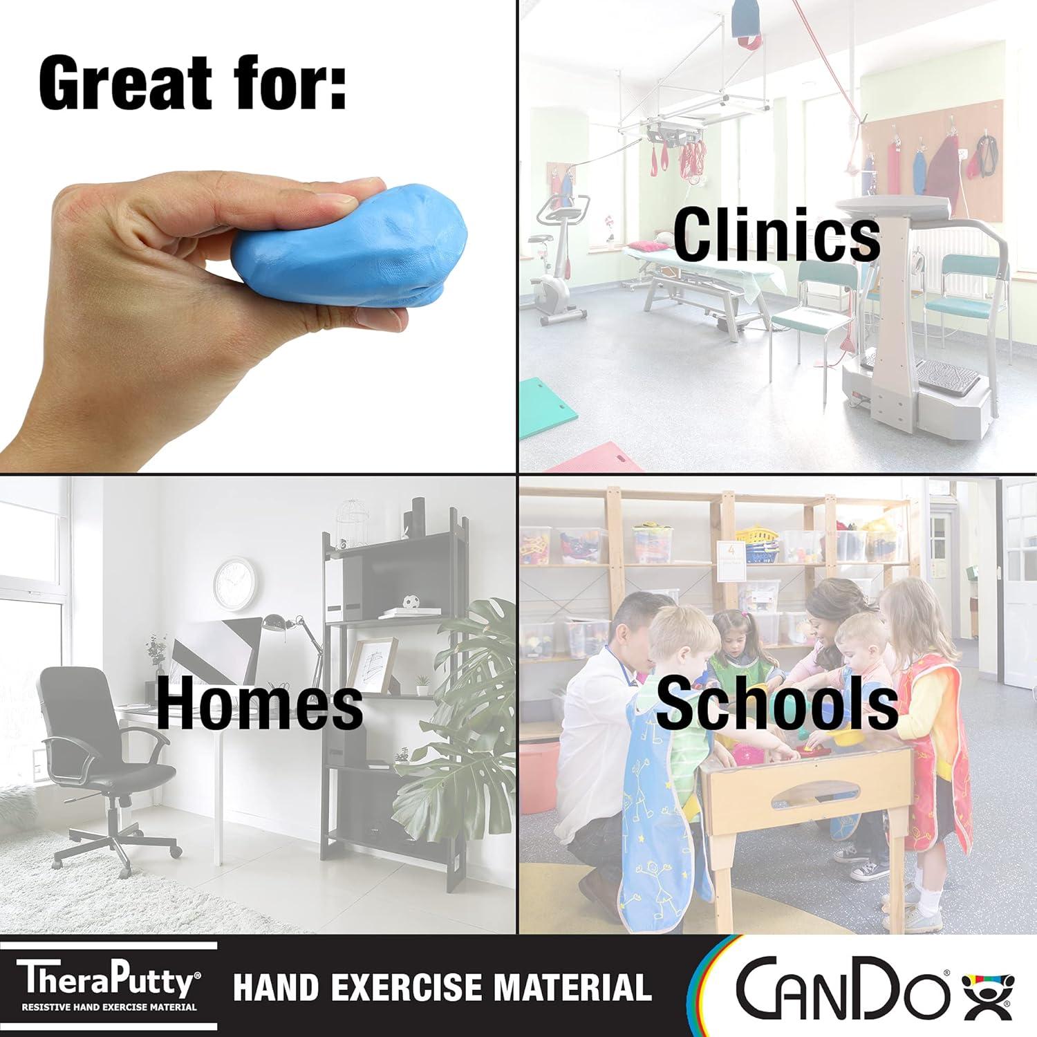 CanDo TheraPutty 113.4g Firme Masilla para Rehabilitación de Mano