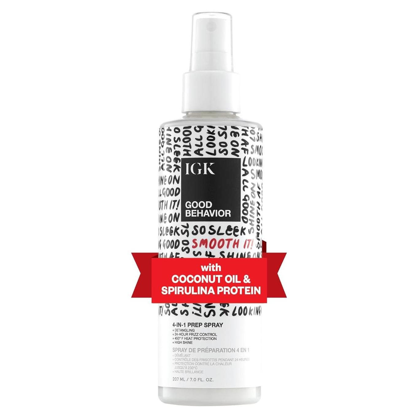 Spray Preparador 4-en-1 IGK Buen Comportamiento 208g