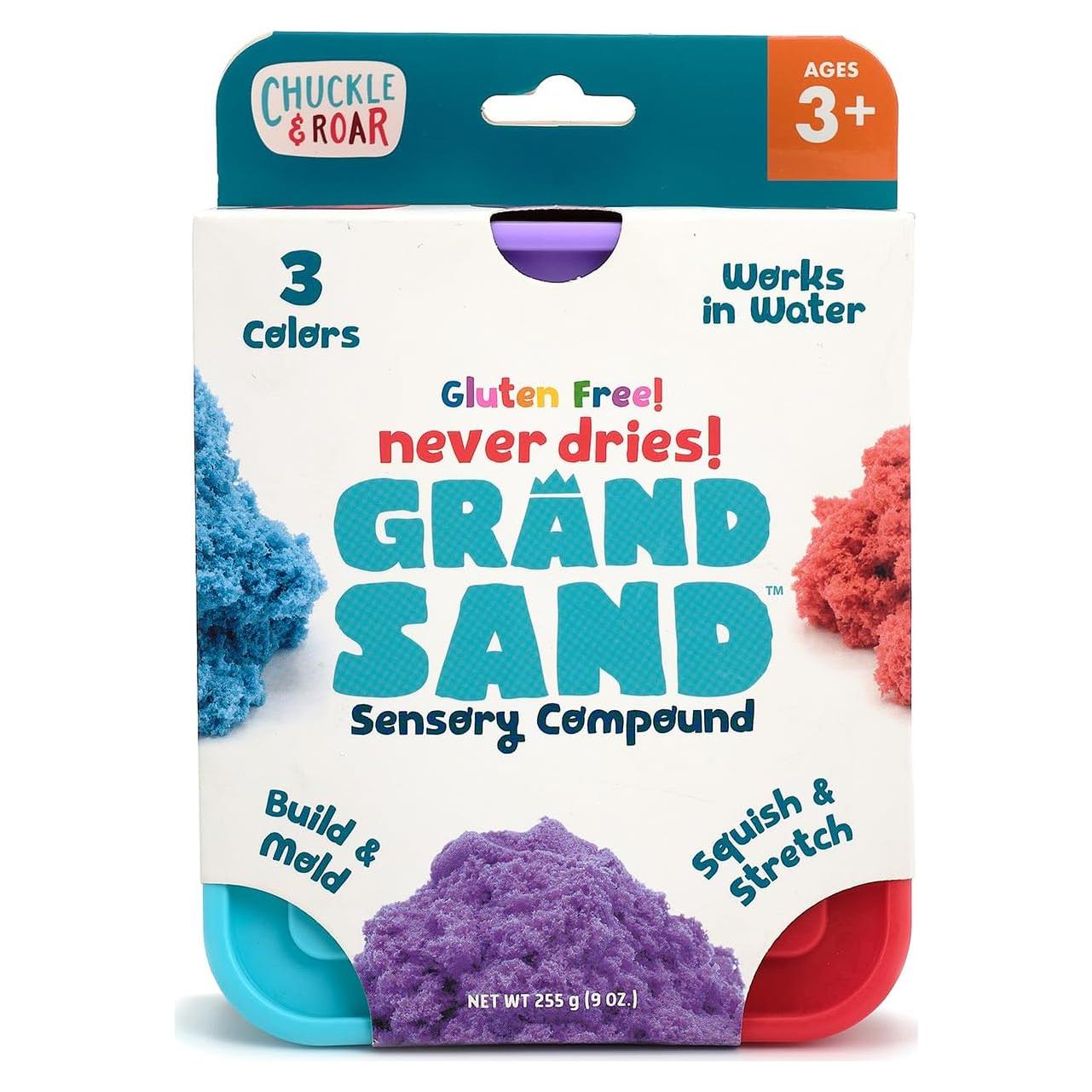 Kit de Arena Sensory Grand Sand 3 Pack Chuckle y Roar