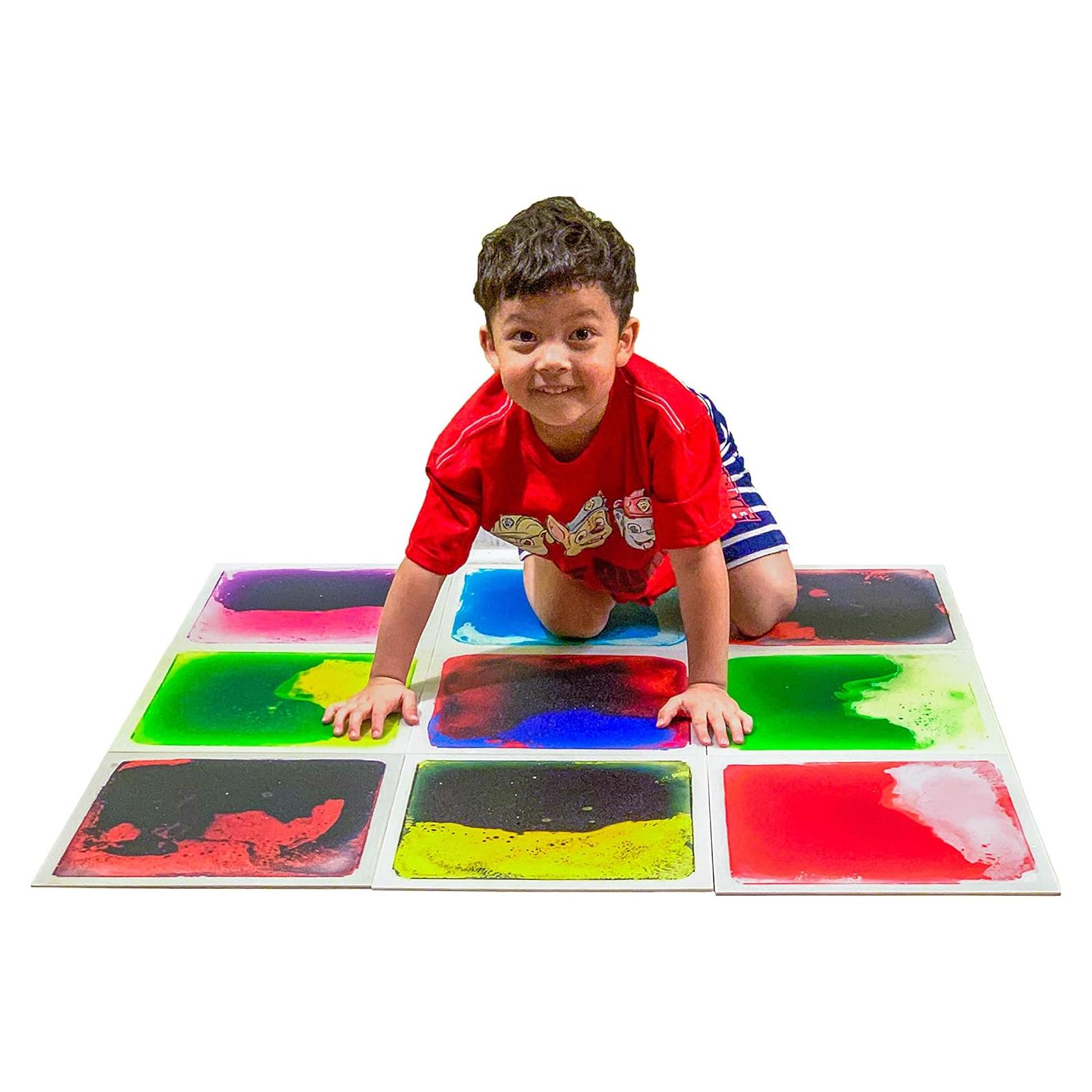 Centros de Juego Sensoriales Liquid Fusion Art3d - 9 Azulejos 30.48 cm