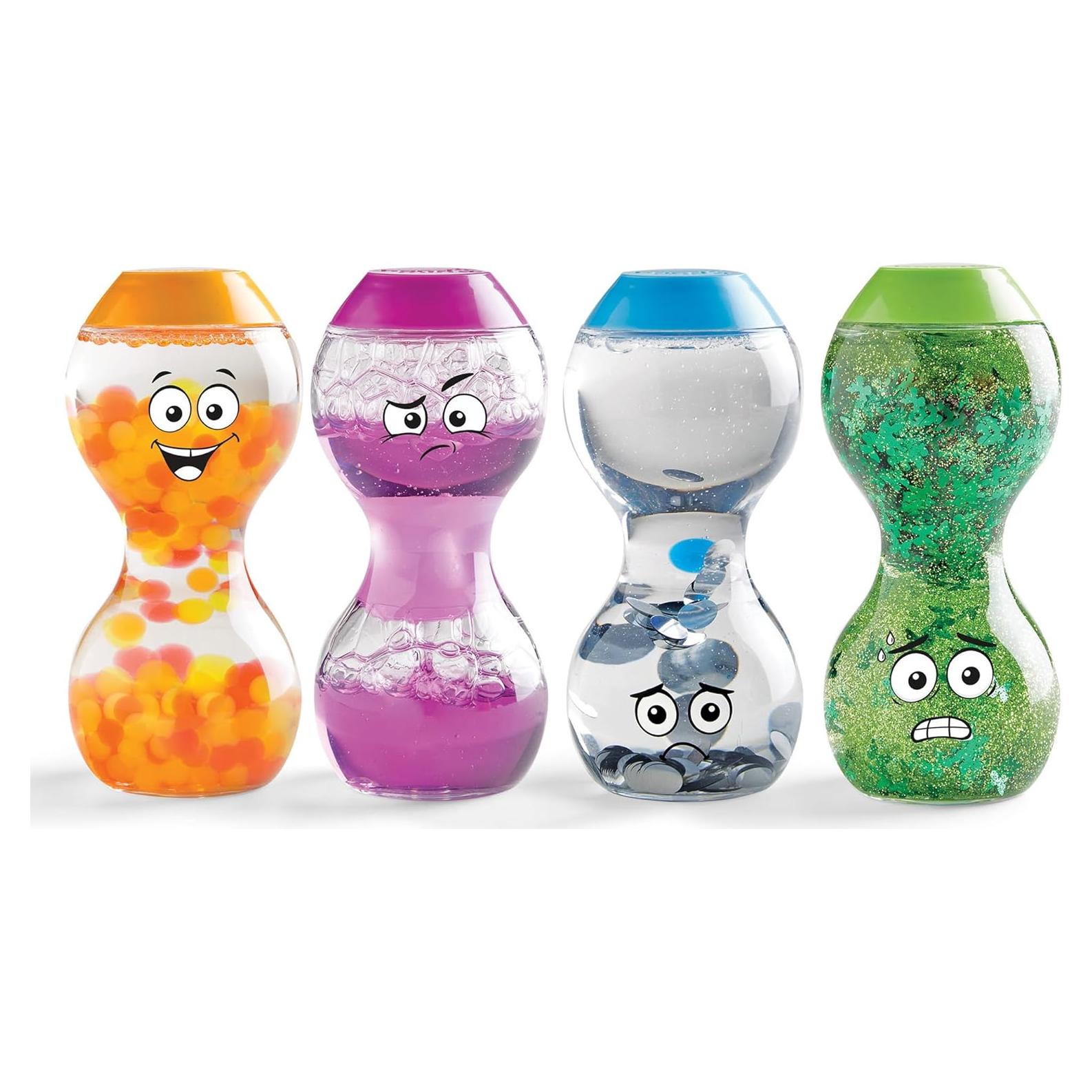 Botellas Sensoriales Hand2Mind - Emociones para Niños 4 Piezas