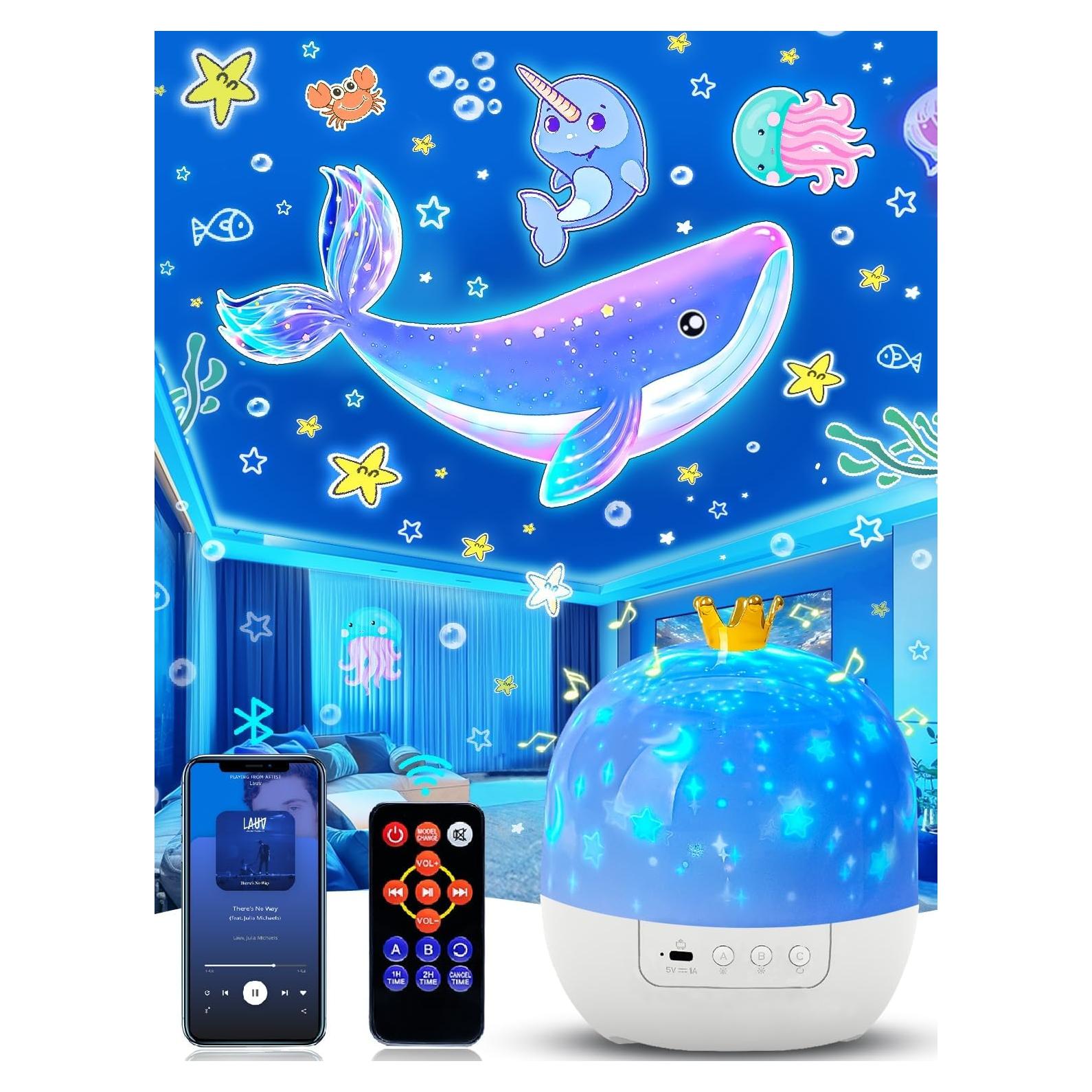 Proyector de Estrellas YOUKELA con Luz Nocturna y Bluetooth