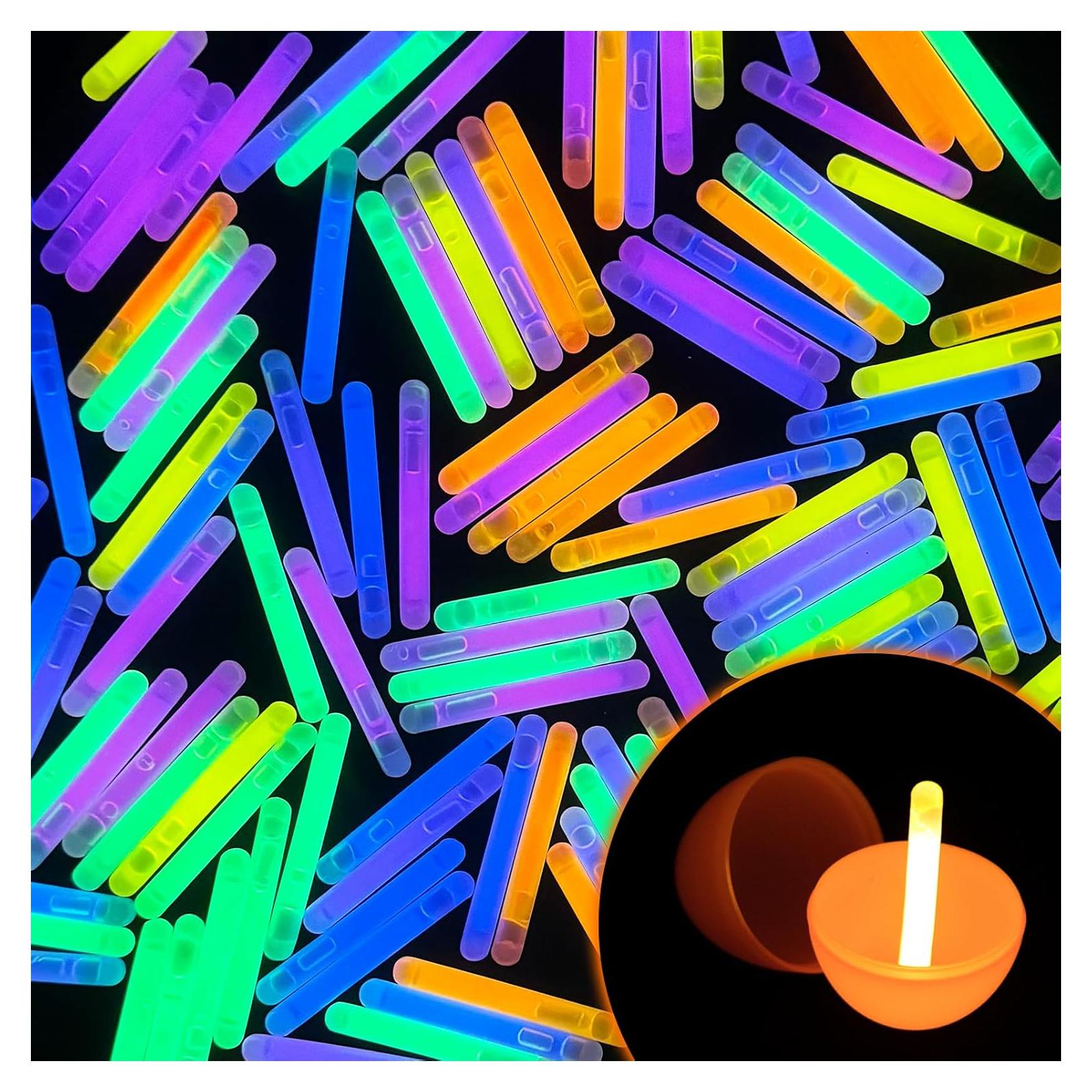 Palitos Brillantes Mini POPGIFTU 120 Pcs 5cm 6 Colores