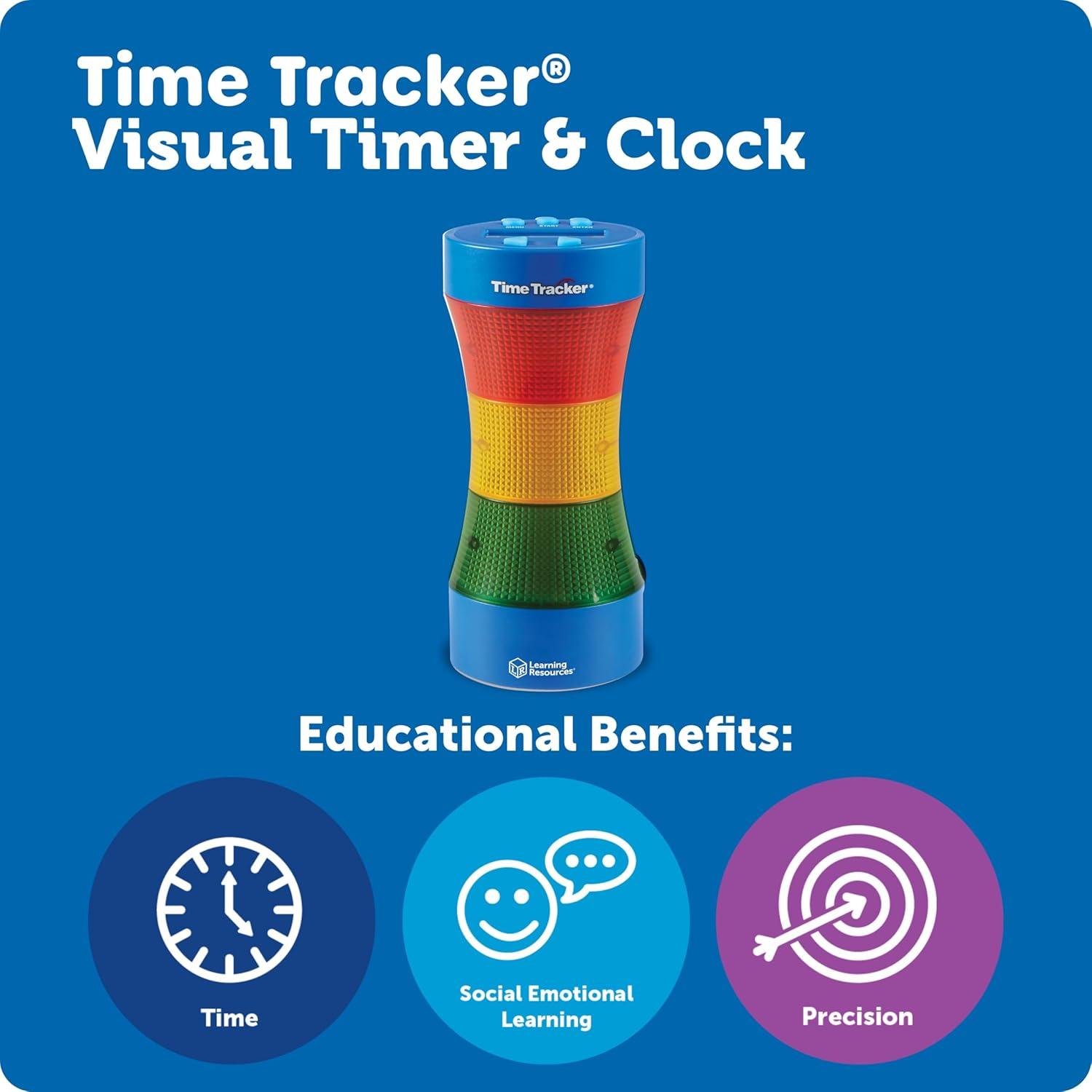 Reloj Visual de Seguimiento del Tiempo Learning Resources 22.9x10.2cm