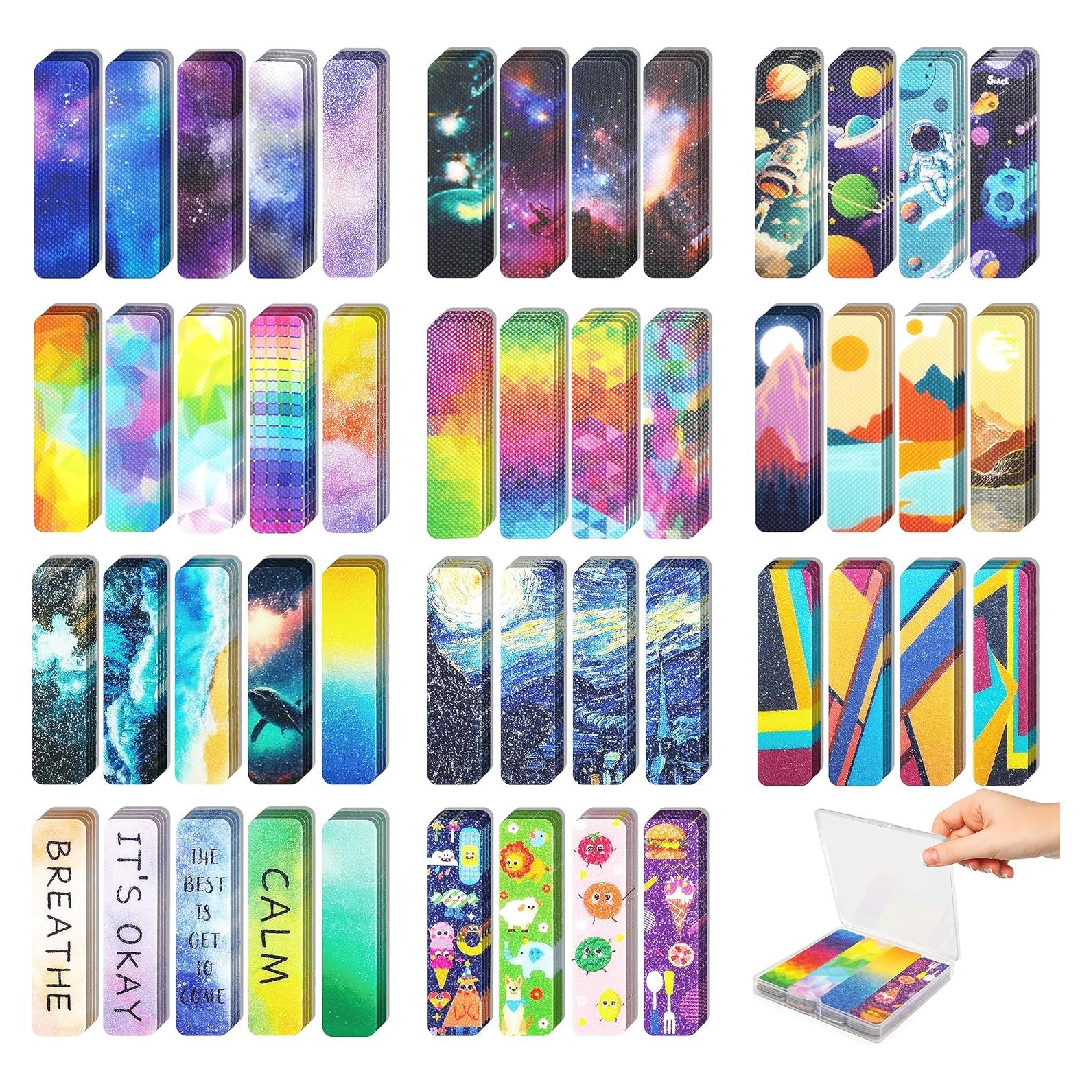 48 Etiquetas Sensoriales TOEMUR - Alivio de Ansiedad Multicolor