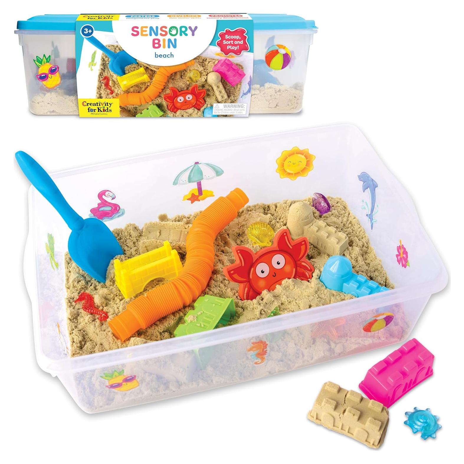 Caja Sensorial Playa Creatividad para Niños - 1.13 kg Arena