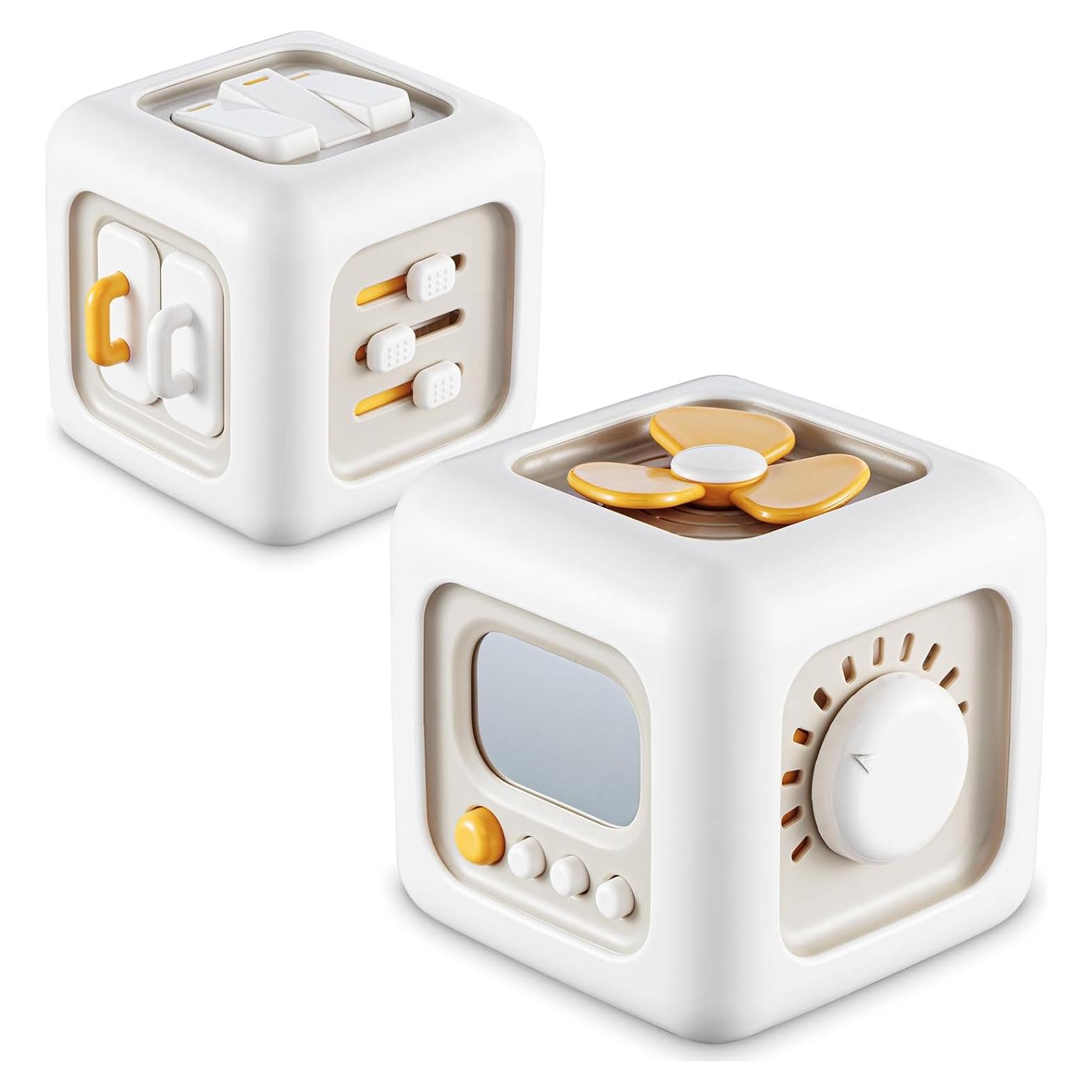 Cubo Ocupado Montessori para Niños 1-3 Años - Juguete Sensorial