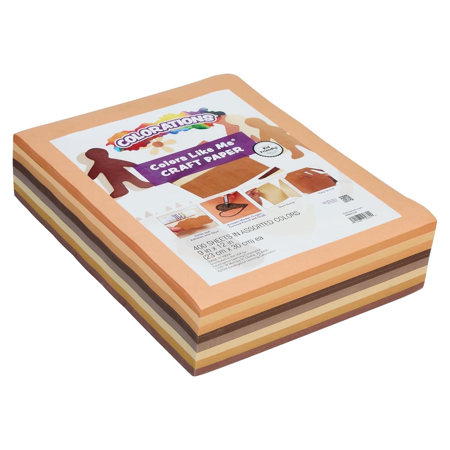 Papel de Manualidades Colors Like Me - 400 Hojas 22.86x30.48cm