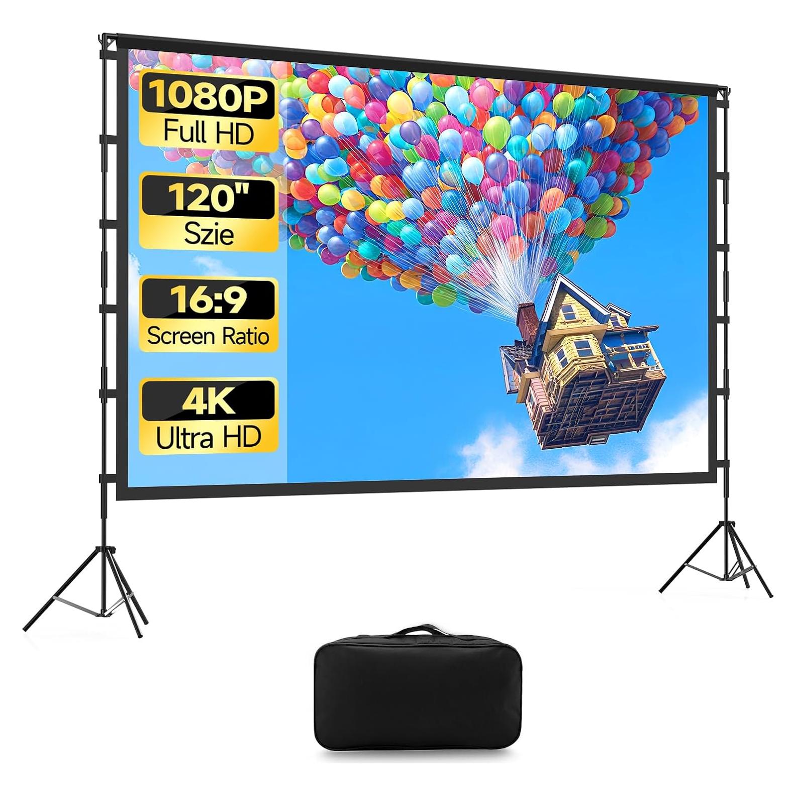 Pantalla de Proyección KSAN M5120 120" Plegable con Soporte