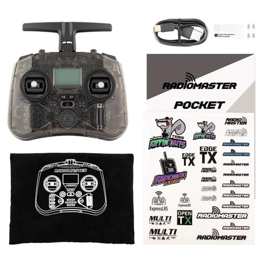 Transmisor Control Remoto RadioMaster Pocket ELRS Gimbal Hall