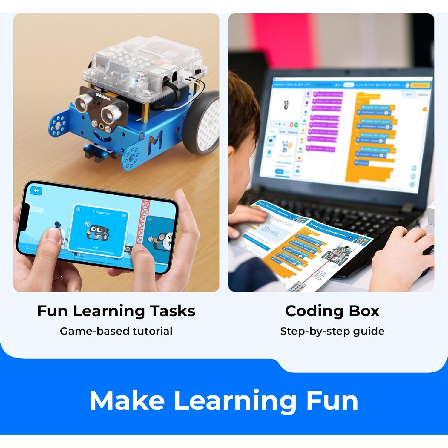 Kit de Robot Makeblock mBot con Control Remoto Bluetooth