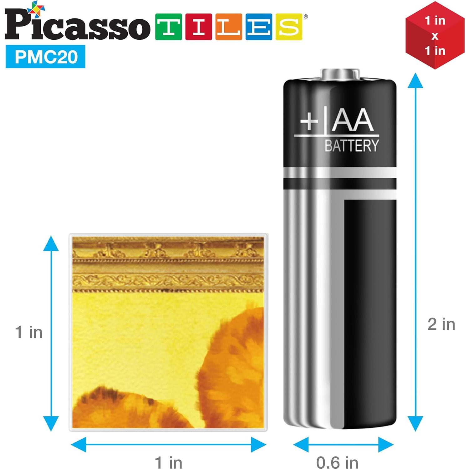 Cubos Magnéticos Educativos PicassoTiles 20pcs Arte Clásico