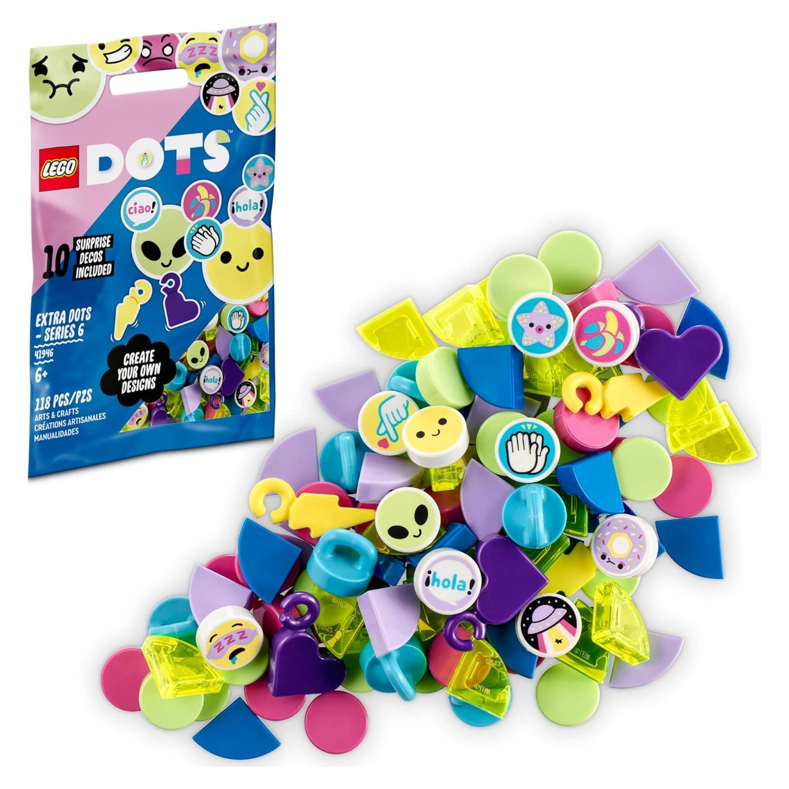 LEGO DOTS Extra DOTS Serie 6 41946 - Kit de Manualidades 118 Piezas