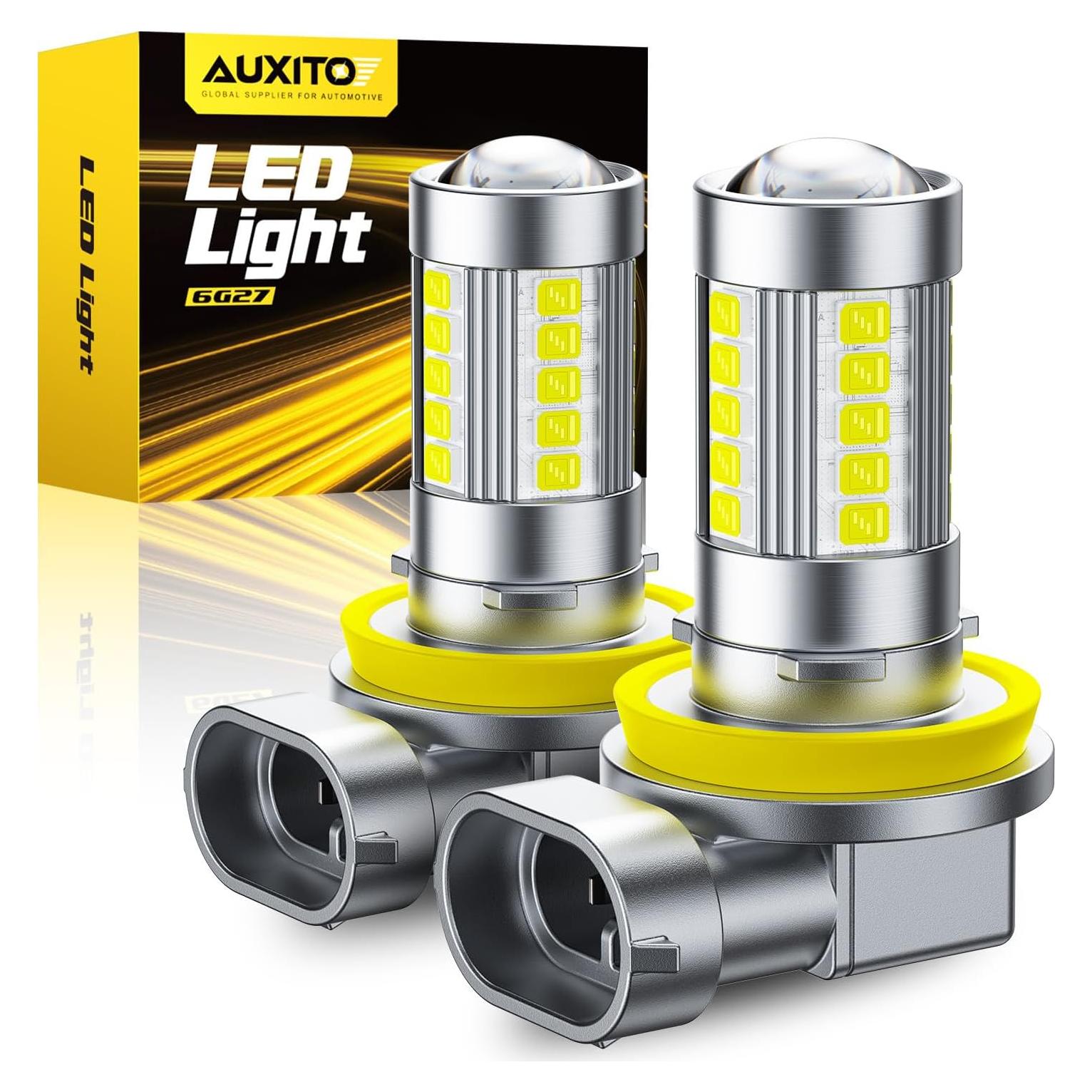 Bombillas de Niebla LED AUXITO H11/H8 6500K Blanco Frío (Paquete de 2)