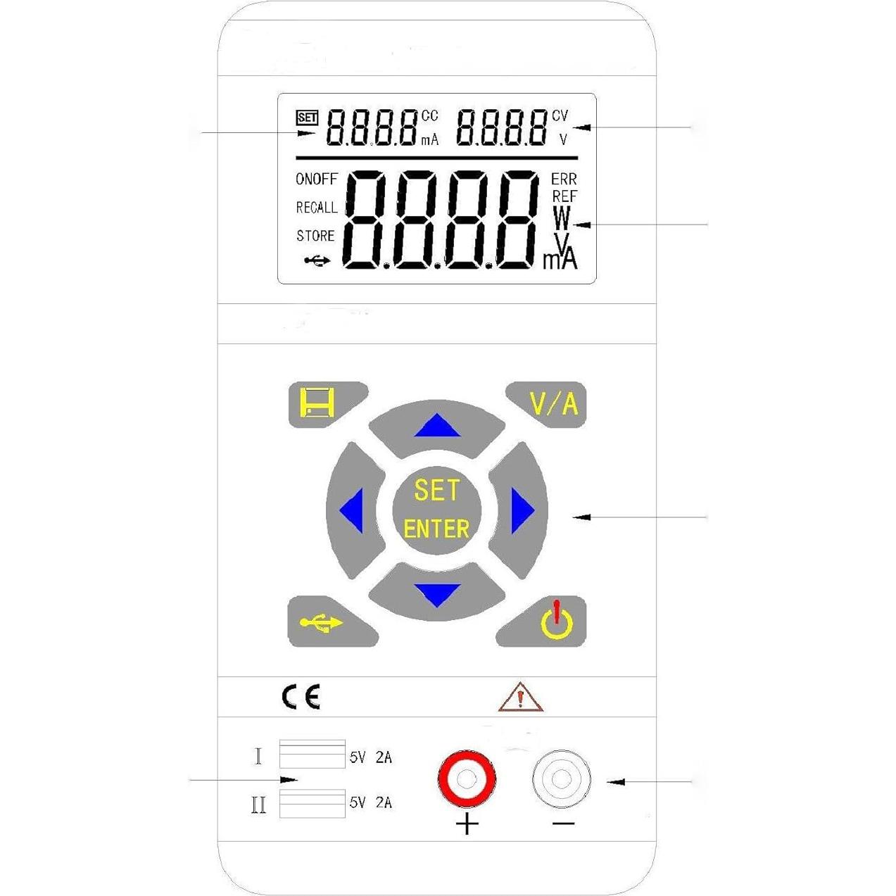 Fuente de Alimentación DC Tekpower TP3016M 0-30V 1.6A USB
