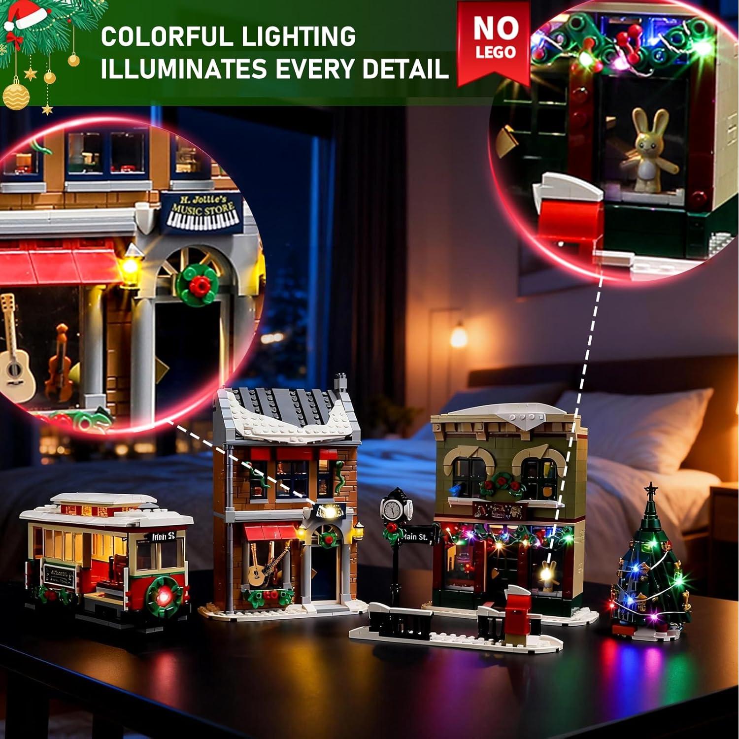 Kit de Iluminación LED BRIKSMAX para LEGO 10308 Calle Principal