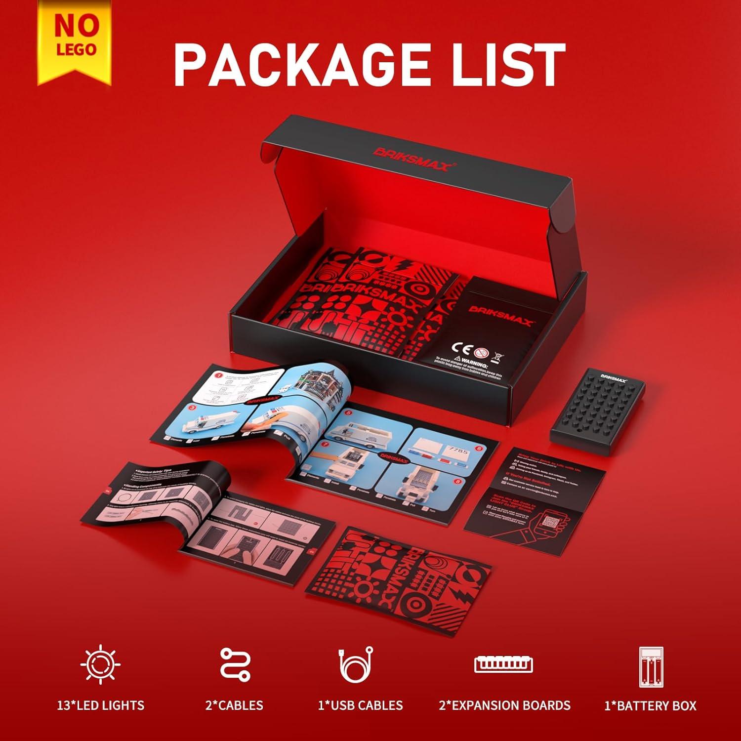 Kit de Iluminación LED BRIKSMAX para LEGO 10308 Calle Principal