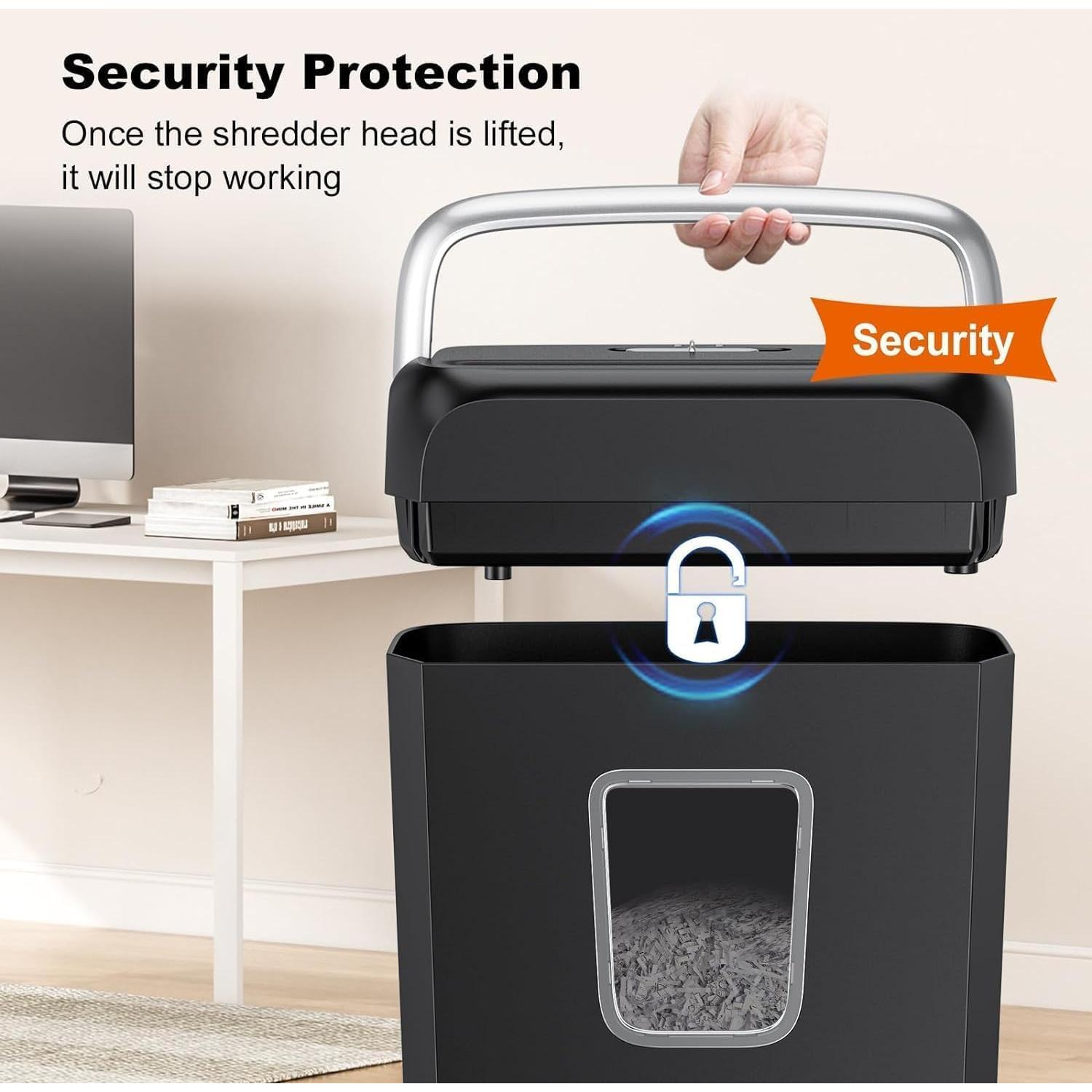 Destructora de papel Bonsaii C237-B, corte cruzado 6 hojas