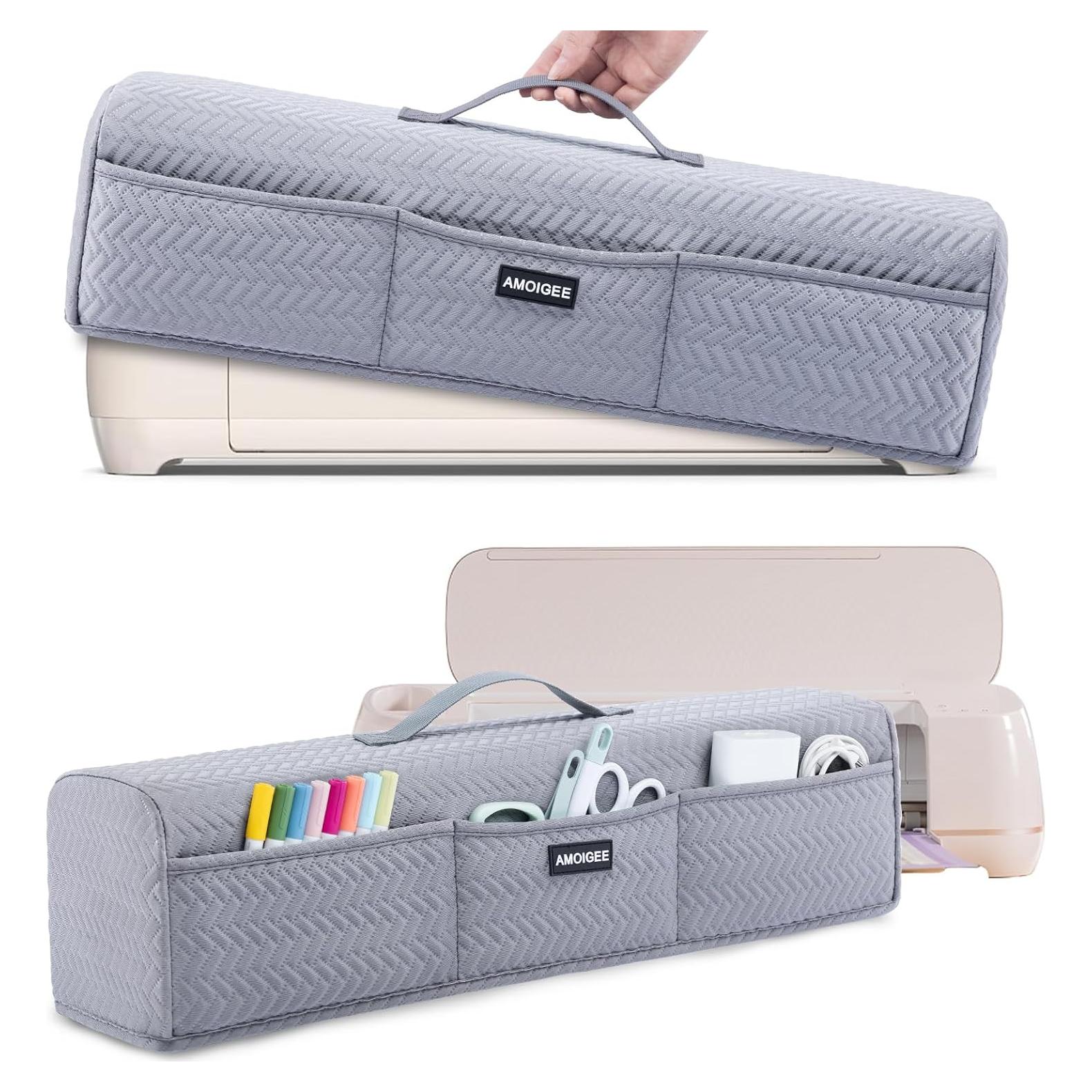Funda de Polvo AMOIGEE para Cricut Maker 4 y Explore 4 - Gris