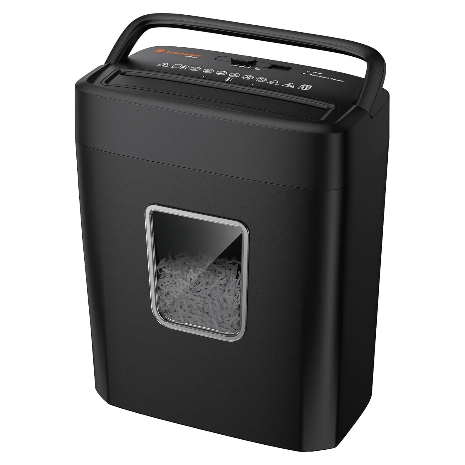 Destructora de Papel Bonsaii C261-C Corte Cruzado 8 Hojas