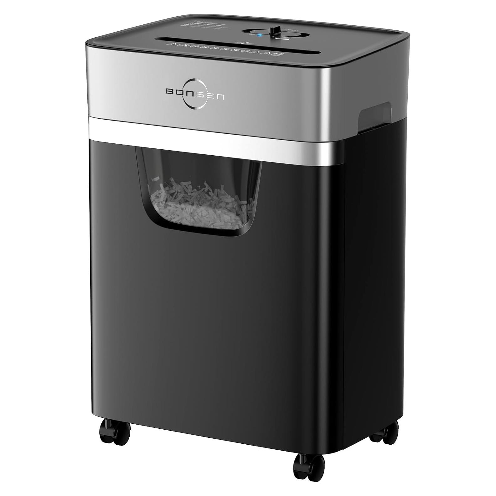 Trituradora de Papel BONSEN S3112 Corte Cruzado 14 Hojas