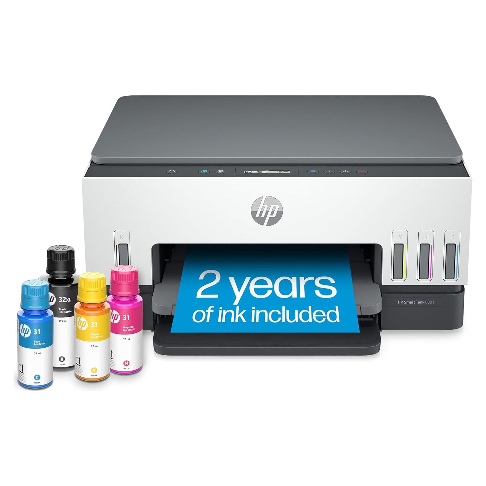 Impresora Multifuncional Inalámbrica HP Smart Tank 6001