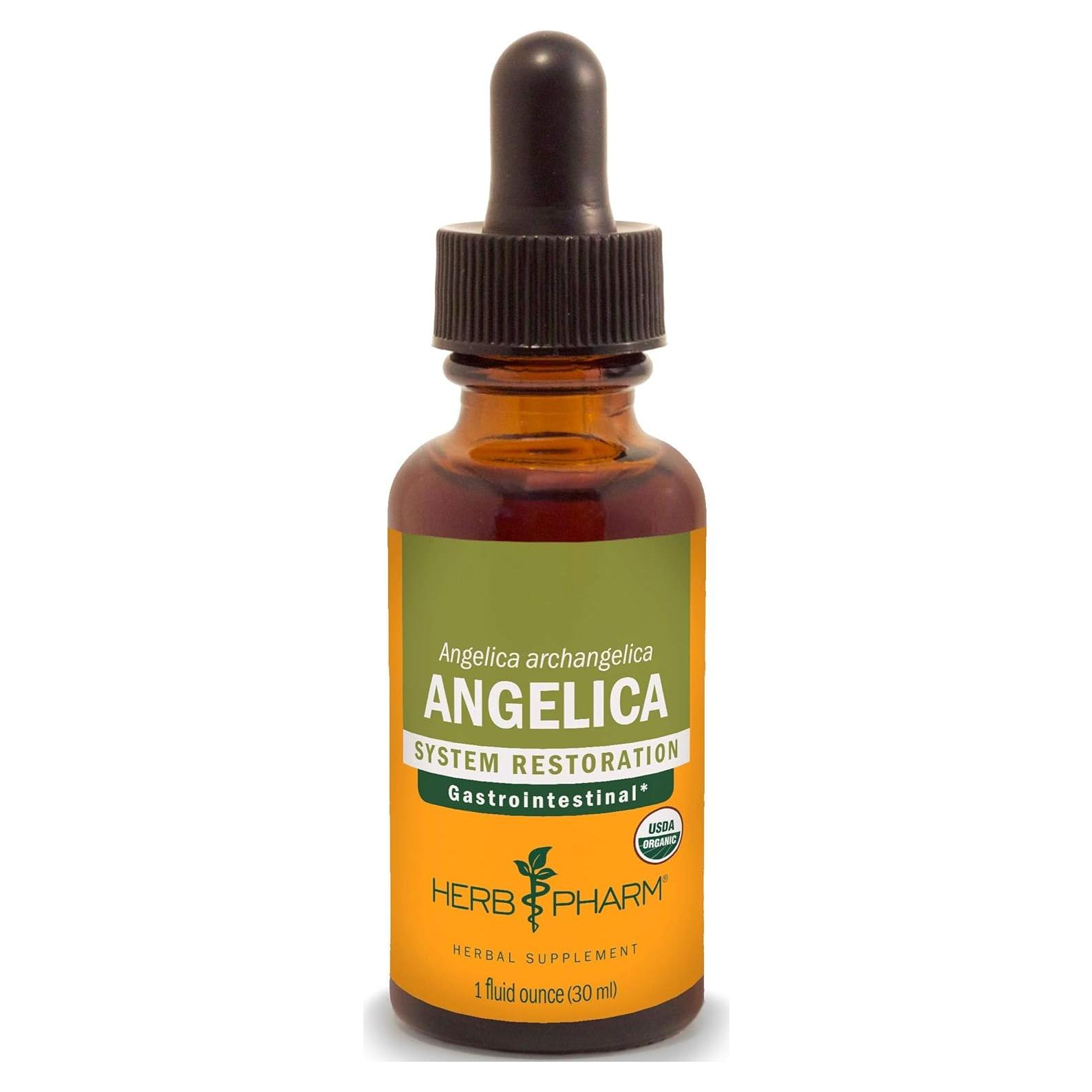Extracto Líquido de Raíz de Angélica Orgánica Herb Pharm 30 ml