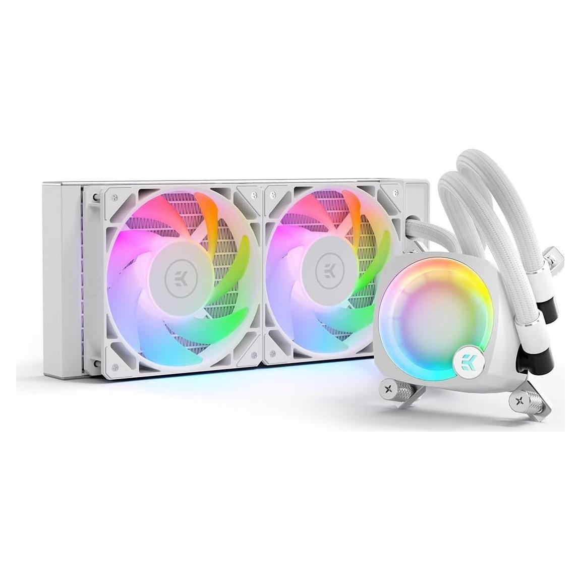 Enfriador de CPU EKWB CR240 Lux RGB Digital 240mm Blanco