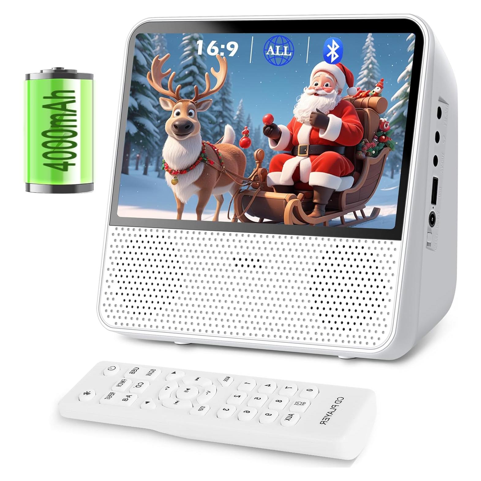 Reproductor DVD portátil SHIWAKOTO 9.8" Bluetooth 4000mAh