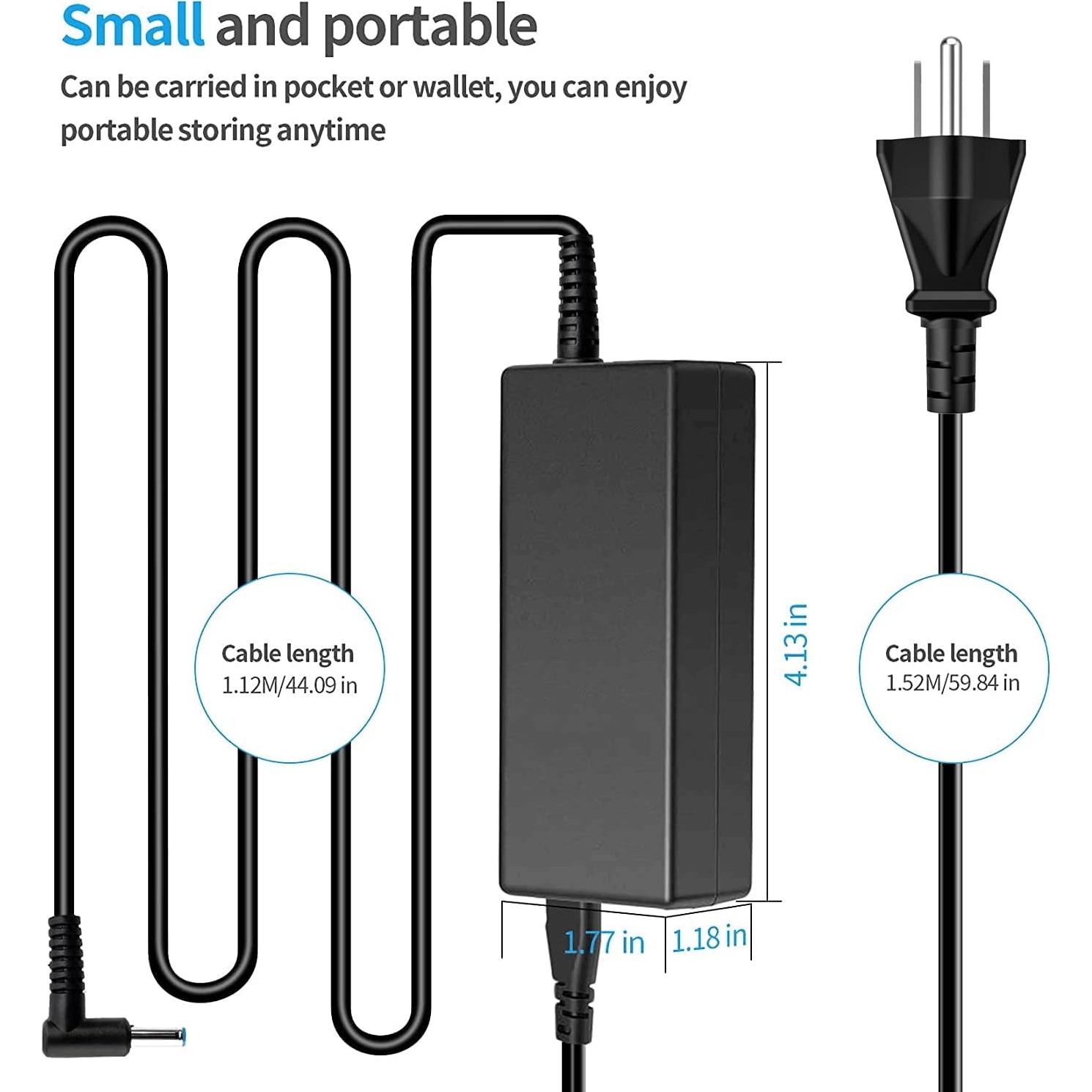 Cargador 45W ROLADA para Laptop HP - Punta Azul 4.5x3.0mm