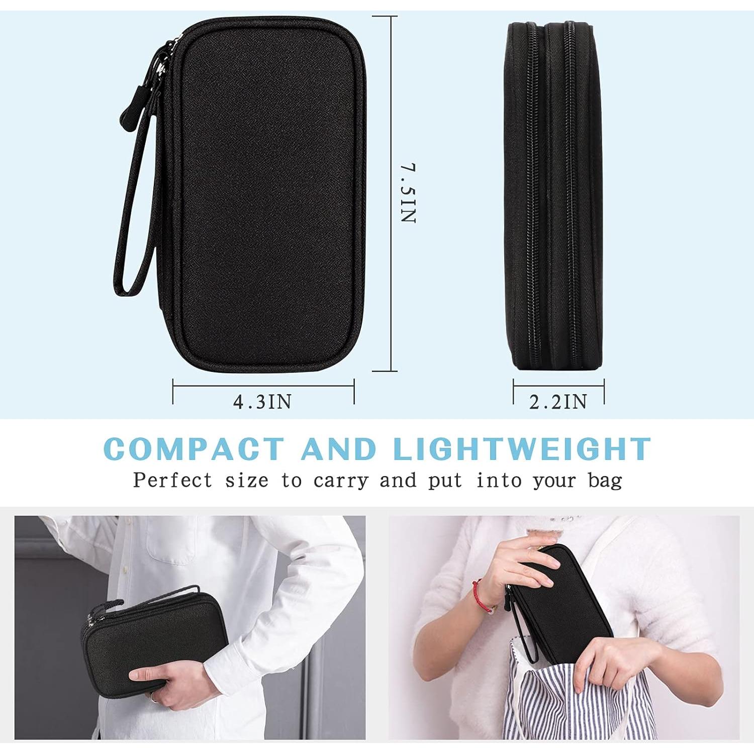 Organizador de Cables FYY Negro Doble Capa Portátil