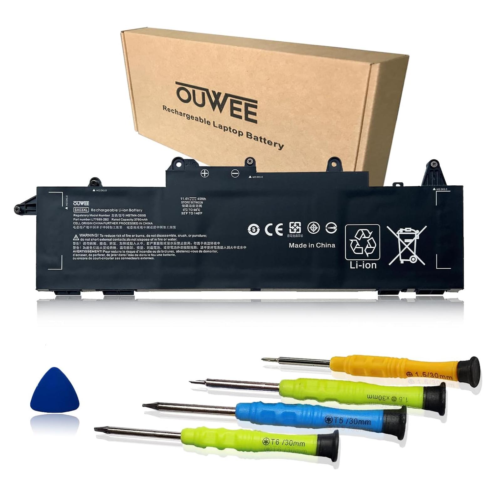 Batería Li-ion SX03XL 45Wh para HP ProBook x360 435 G7 G8