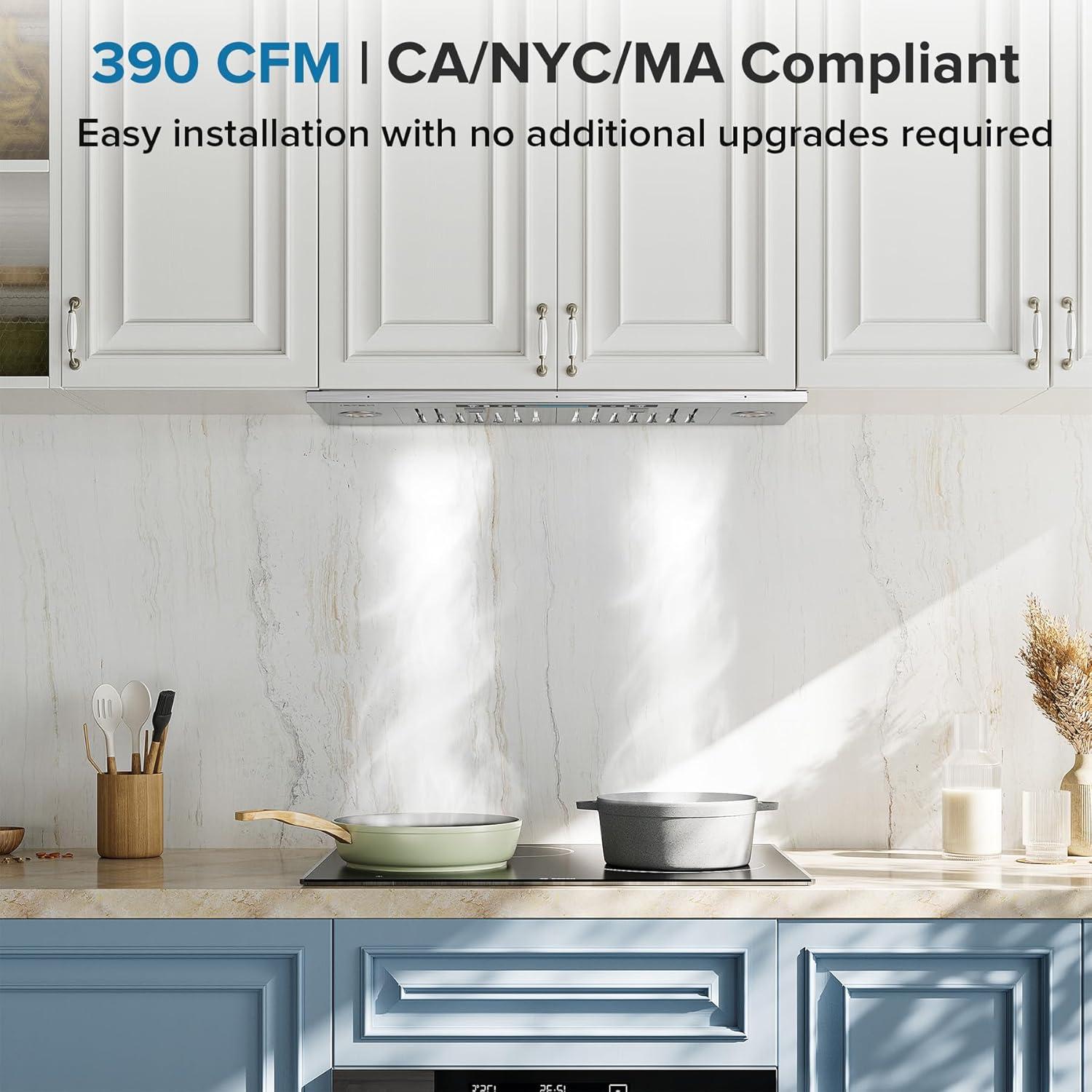 Campana de Cocina IKTCH 30" Acero Inoxidable 390 CFM