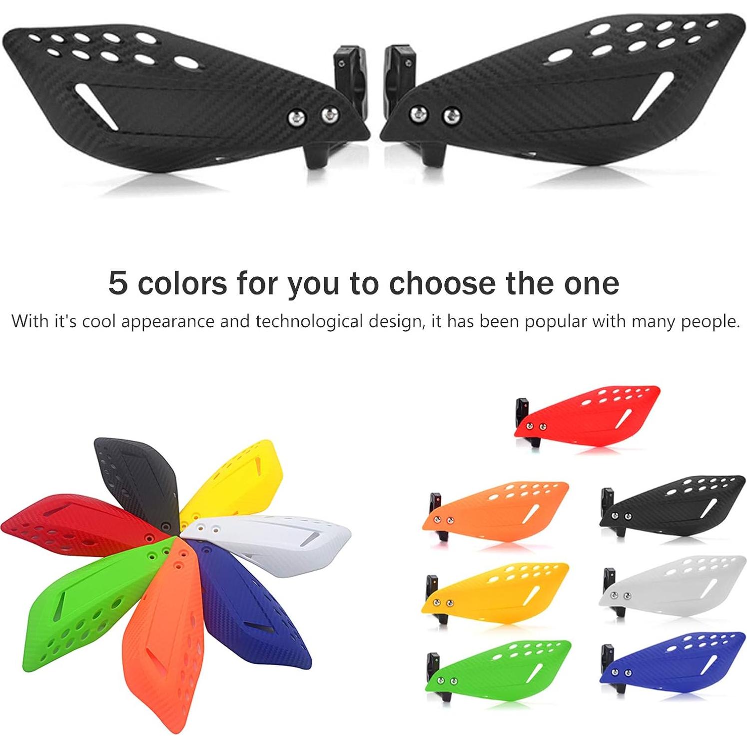 Protectores de Manillar para Motocicleta SOPINEKO 22mm Negro