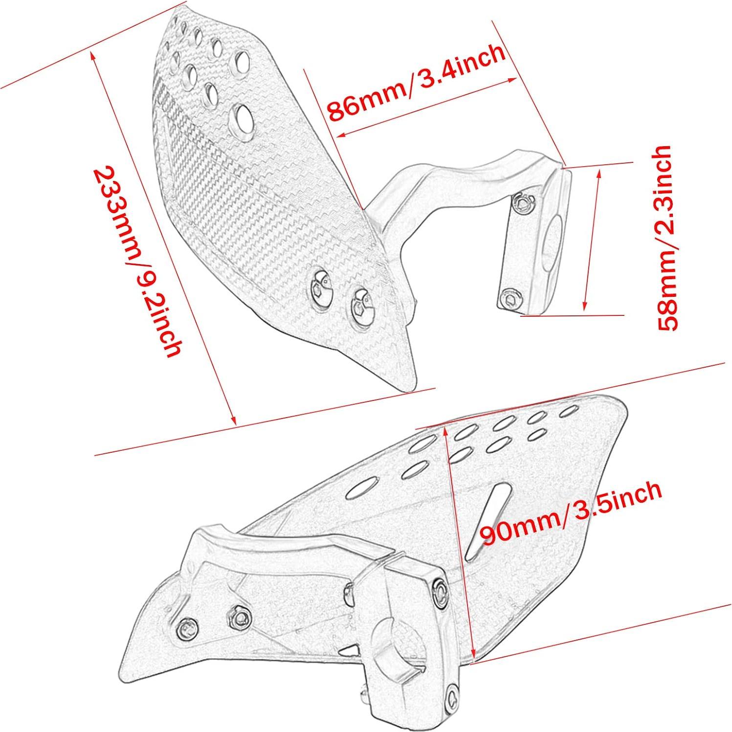 Protectores de Manillar para Motocicleta SOPINEKO 22mm Negro