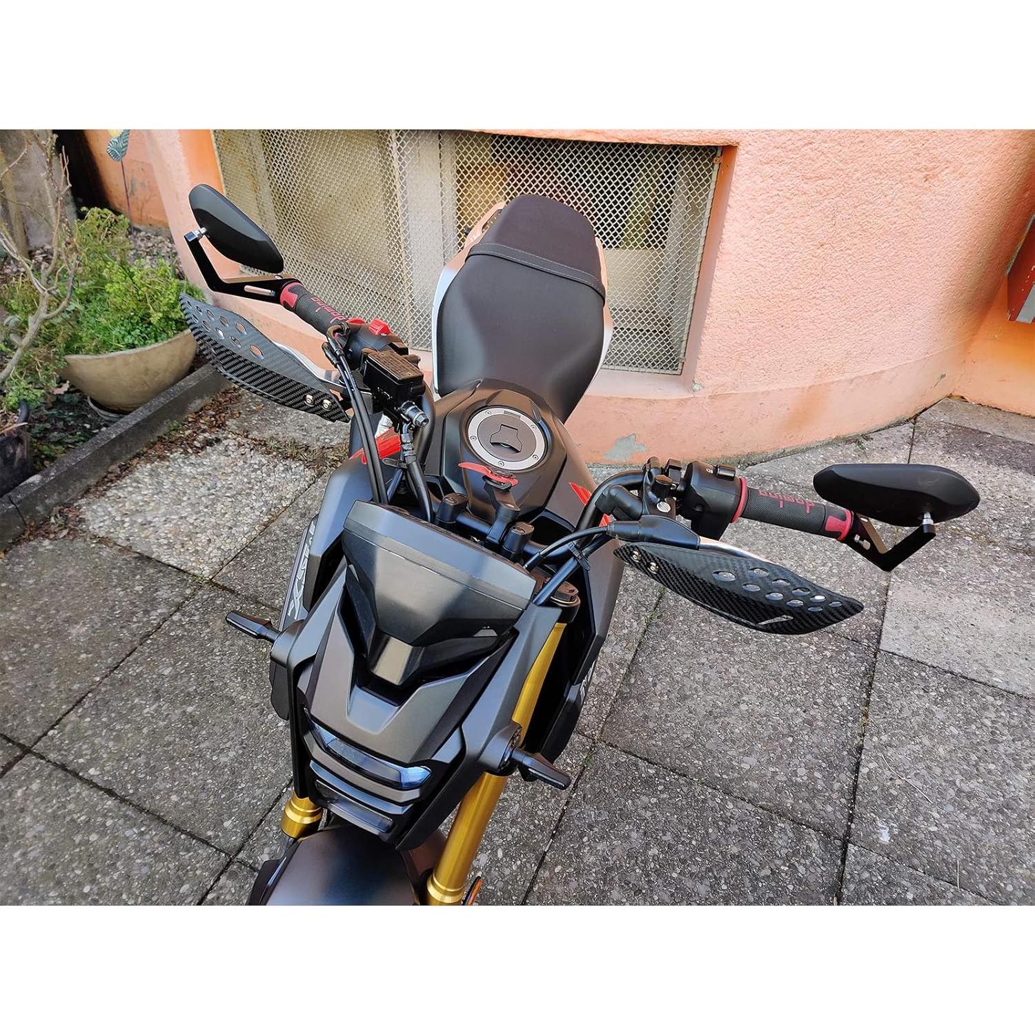 Protectores de Manillar para Motocicleta SOPINEKO 22mm Negro