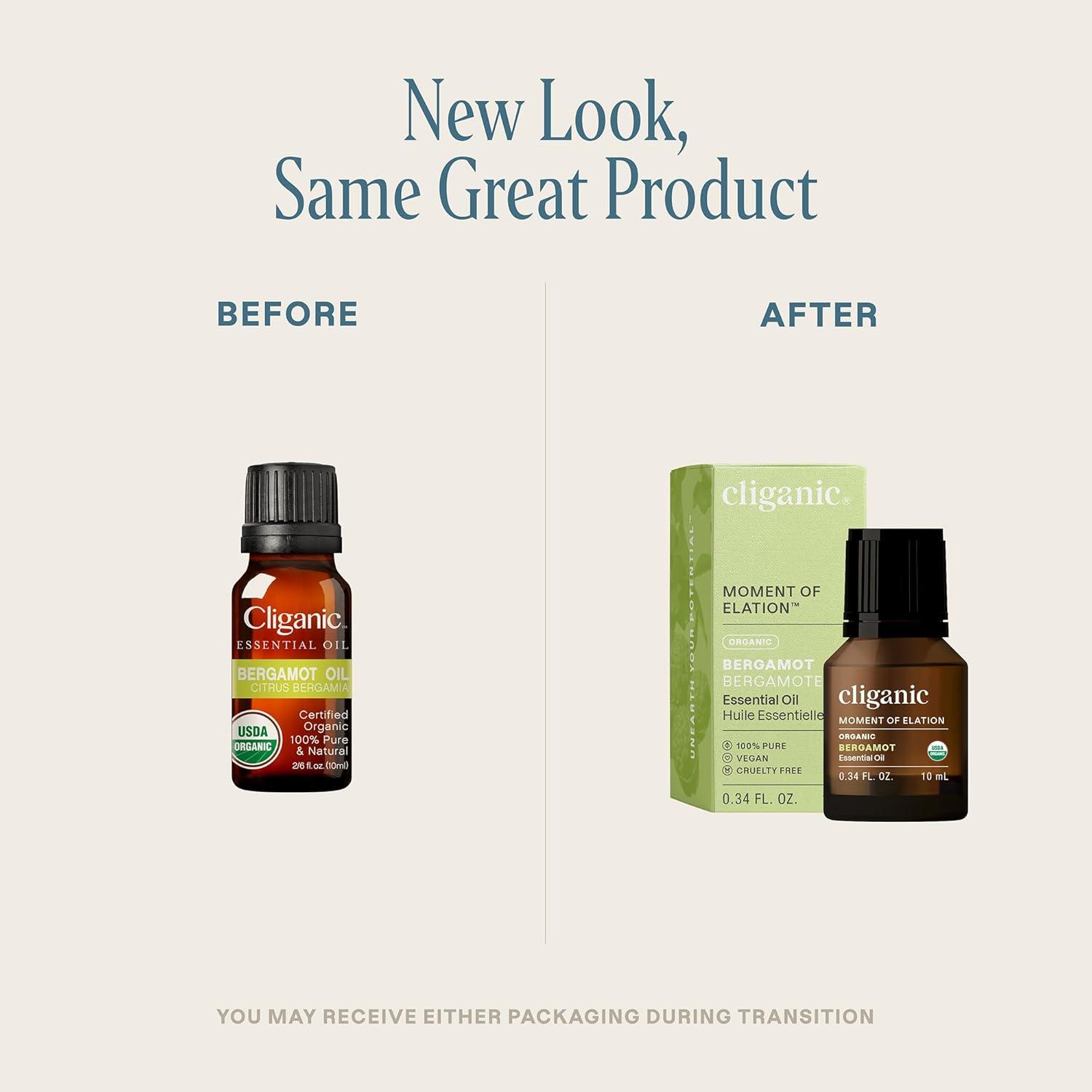 Aceite Esencial de Bergamota Orgánico Cliganic 9.8 ml Puro