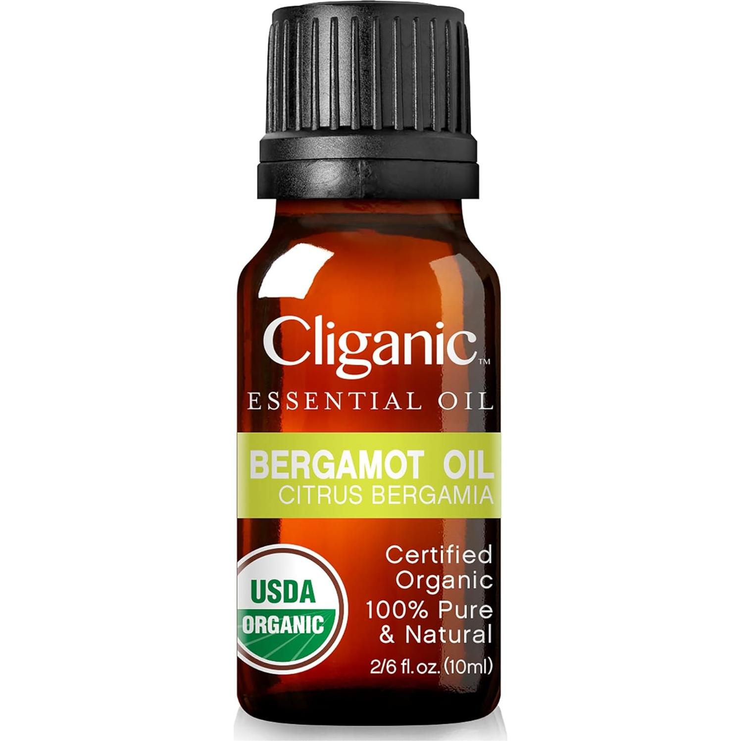 Aceite Esencial de Bergamota Orgánico Cliganic 9.8 ml Puro
